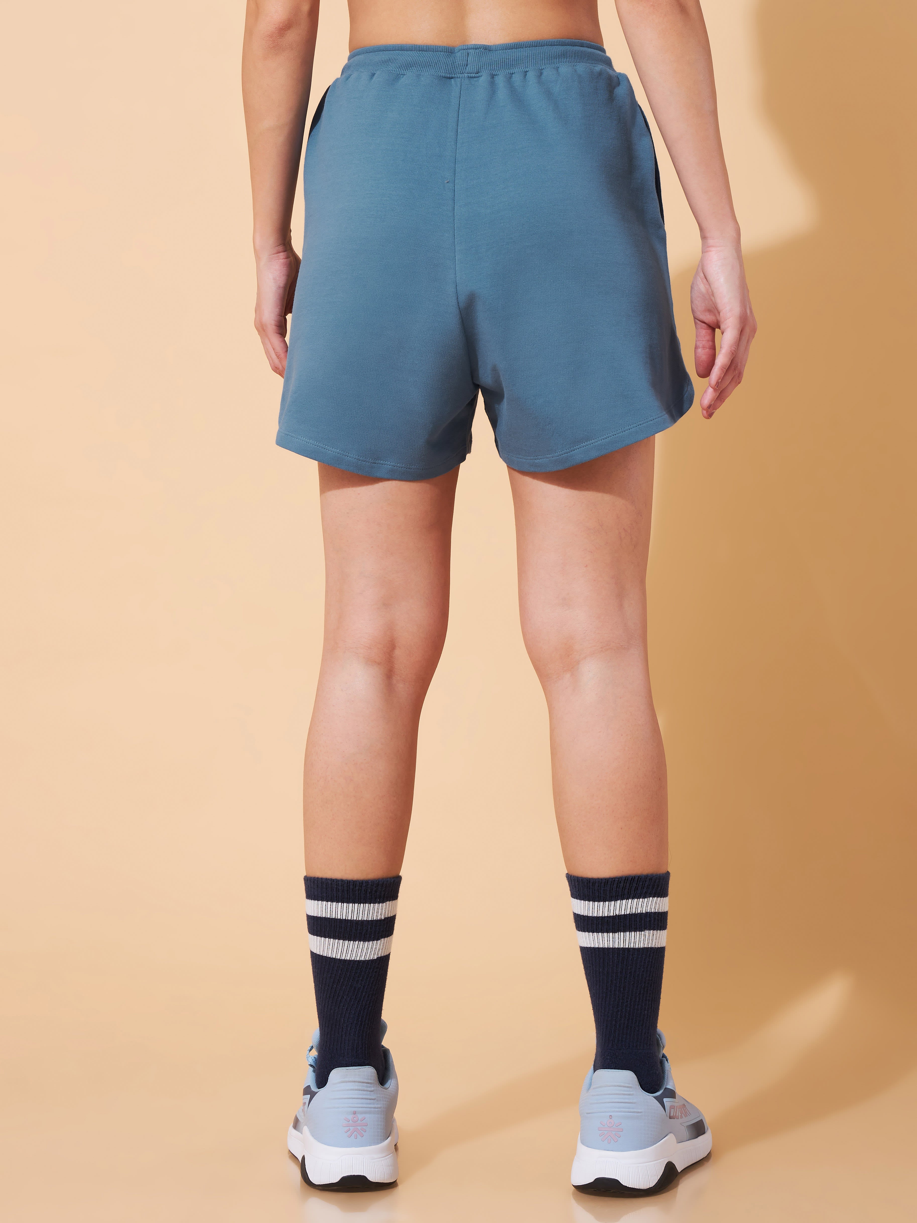 Women Leisure Shorts - Blue