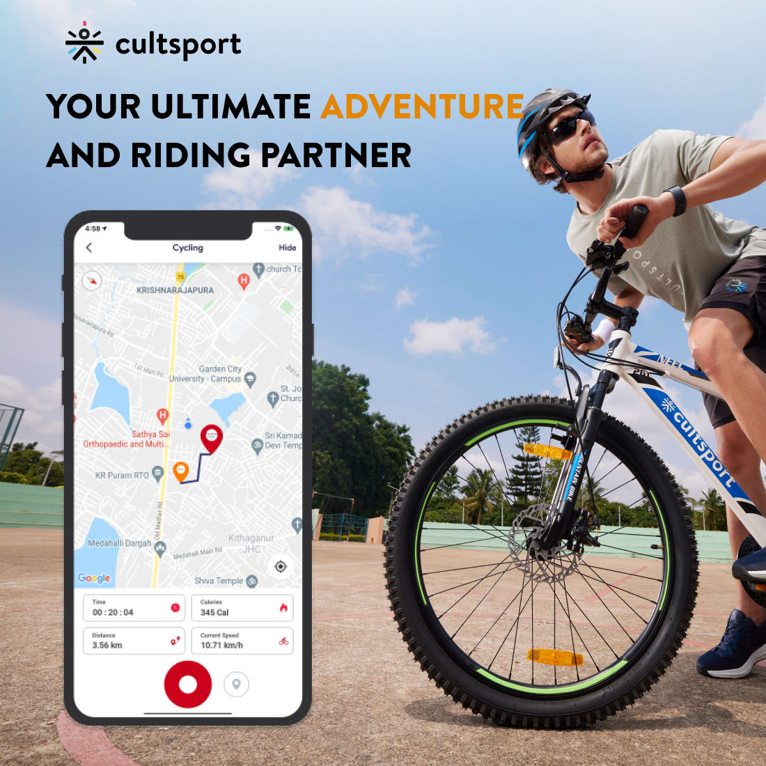 Urban Terrain Bigshot 26" Yellow Single Speed Mountain Bike with Free Cycling Event , Diet Plan & Ride Tracking App by Cultsport (18 Inch Frame, Ideal for Unisex)