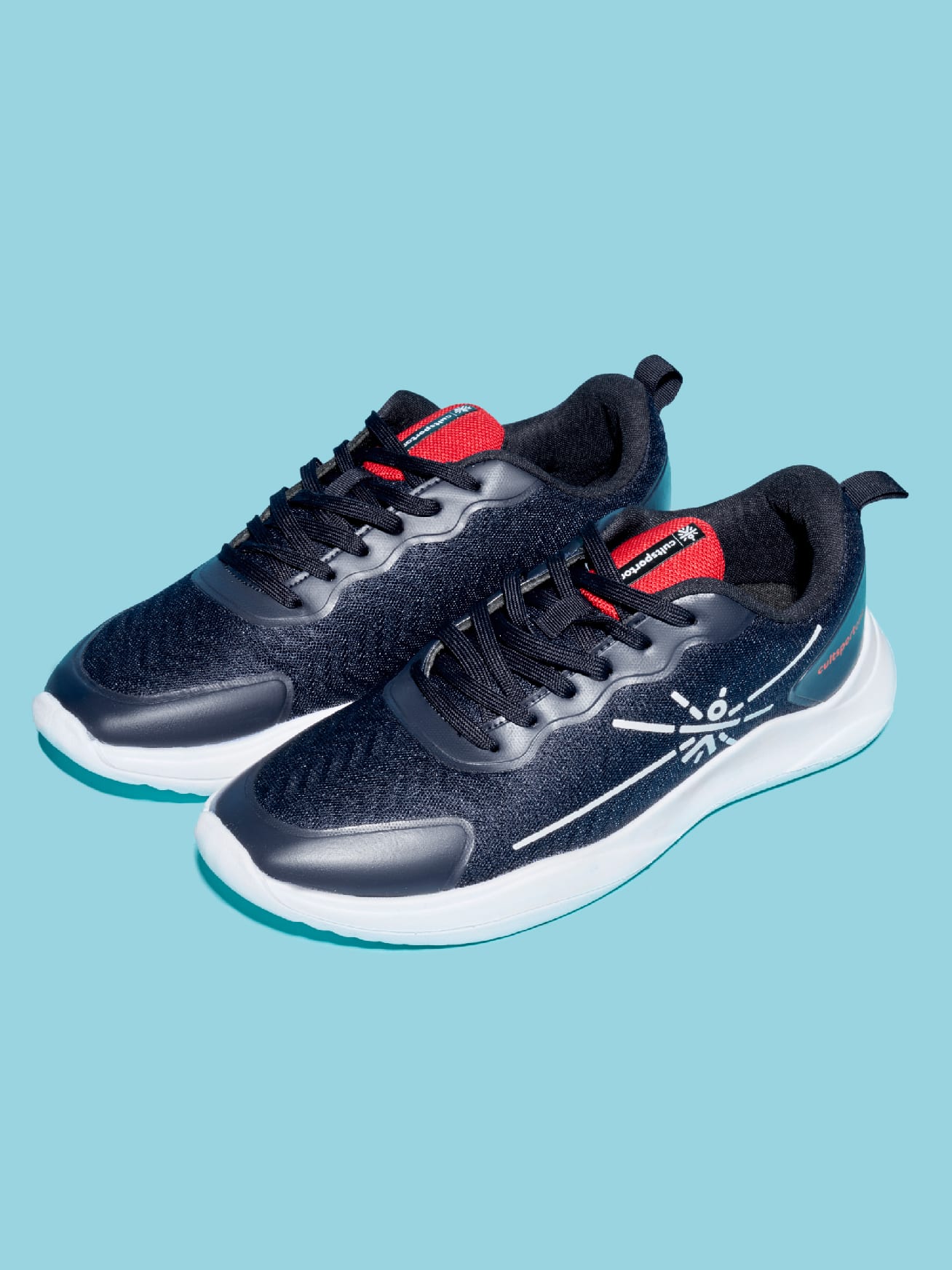 cult Lope Men Running Shoes - Navy Blue/Red