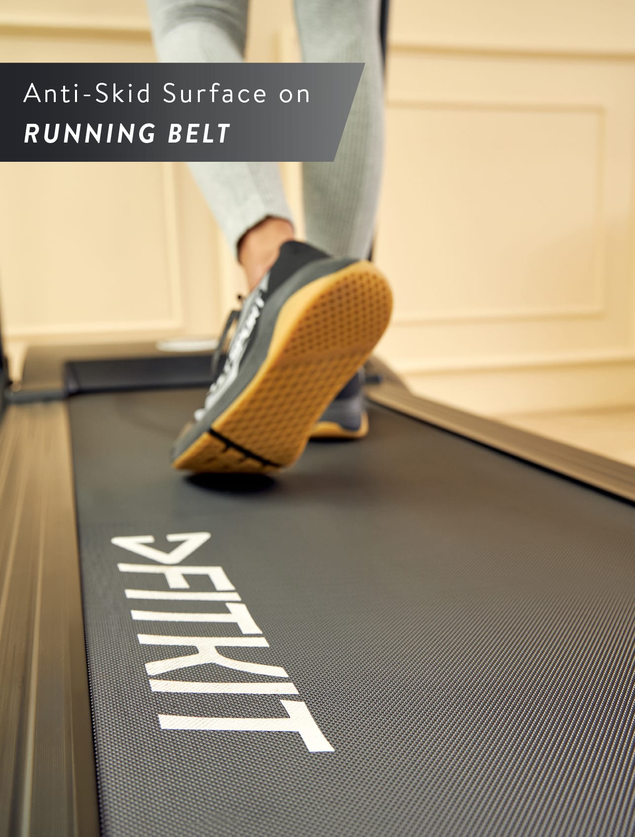 FITKIT10K2.5HP Treadmill 4HP Powerful Brushless Motor | 2-Level Manual-Incline | Max Weight-120kg | Max Speed-14kmph (with 6 Months extended warranty)