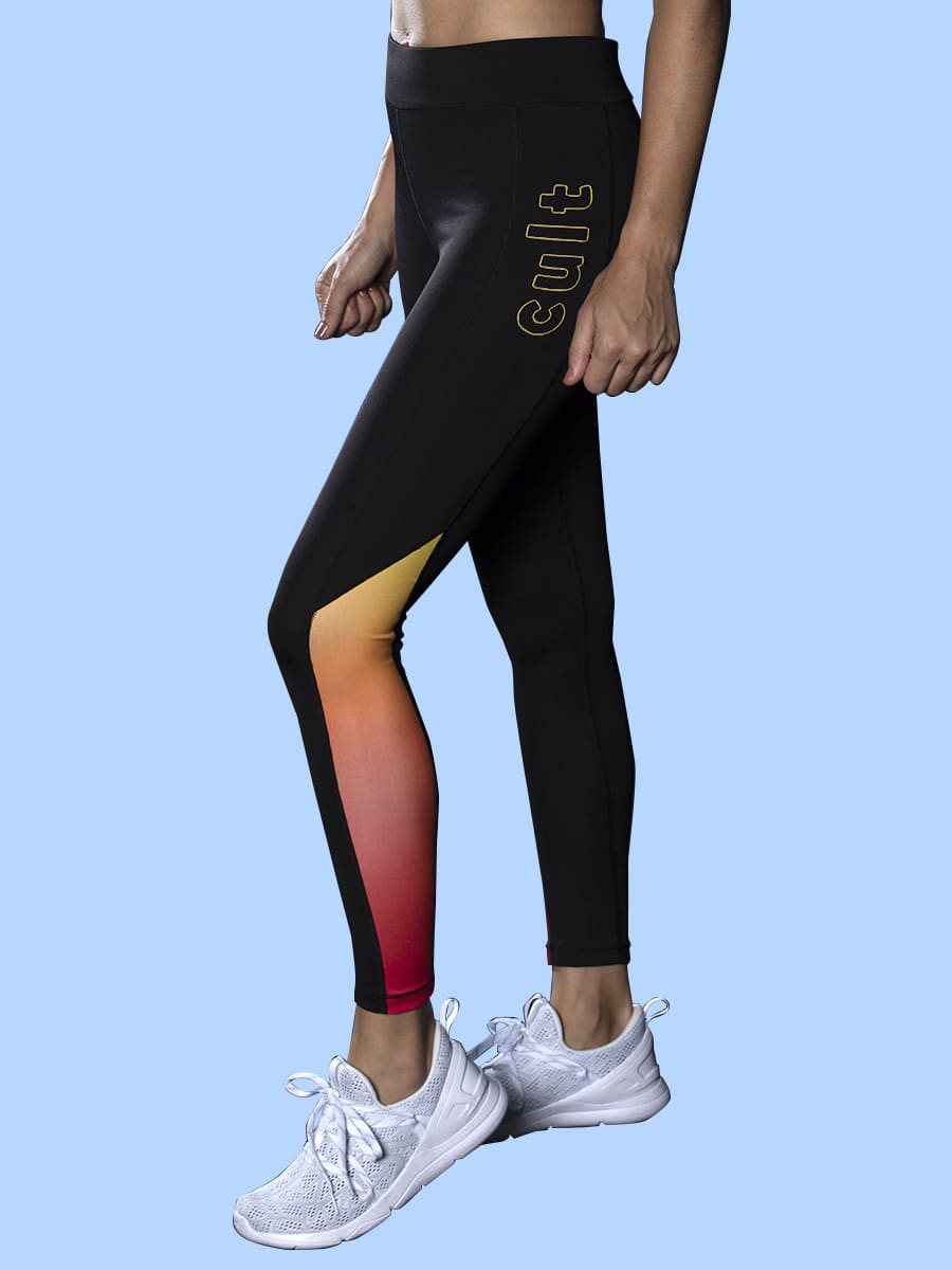 Women Signature Mid Yellow Radiant Leggings