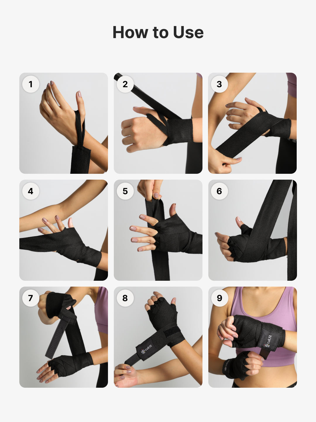 Boxing Hand wrap Black