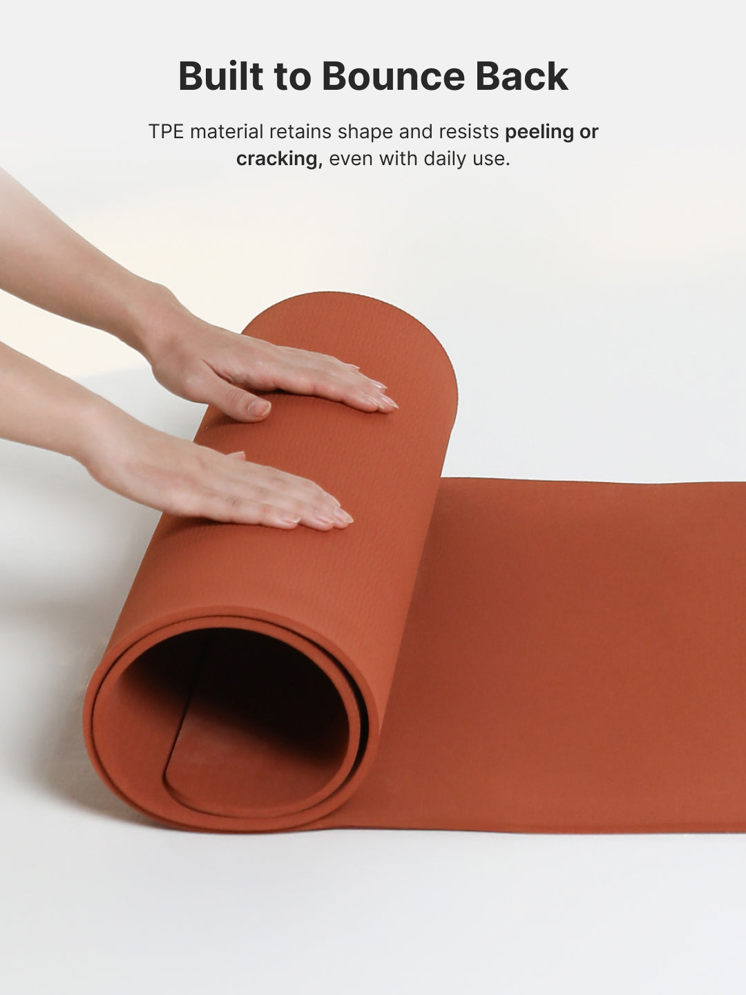 Cult TPE Yoga Mat, Non-Toxic Latex-Free, Anti-Slip, Extra-Thick Cushioning, Tear-Resistant, Travel Strap 6mm (Brown)