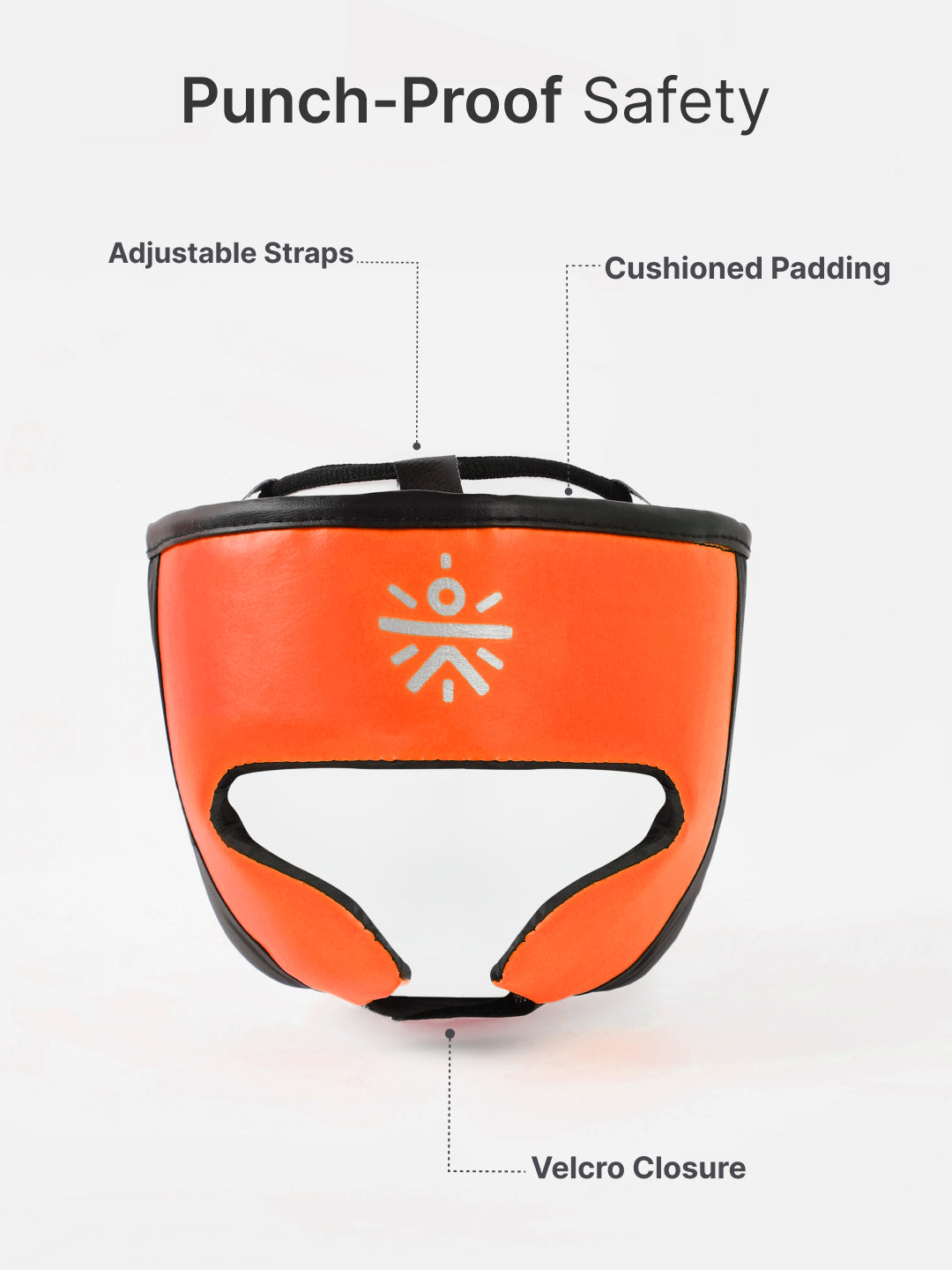 cult Kids Boxing Kit - Punching bag, Boxing Gloves and Head gear Orange