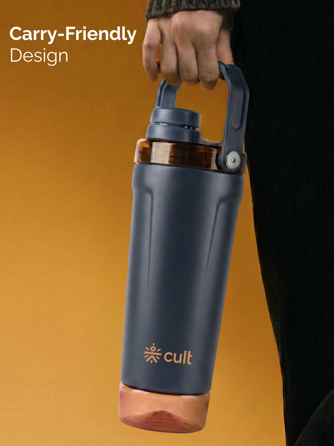 Cult CoreMix 600ML Detachable Storage Shaker Blue