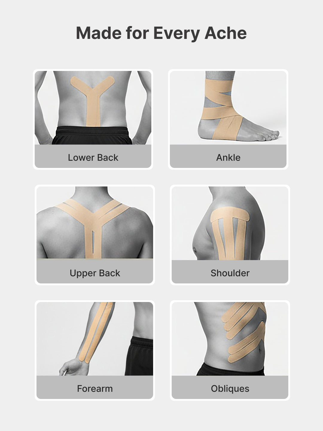 cult Kinesiology Tape Beige - Muscle Support & Injury Recovery