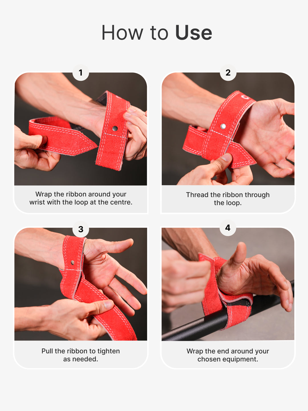 cult Neo Weight Lifting Strap Red Pack of 2