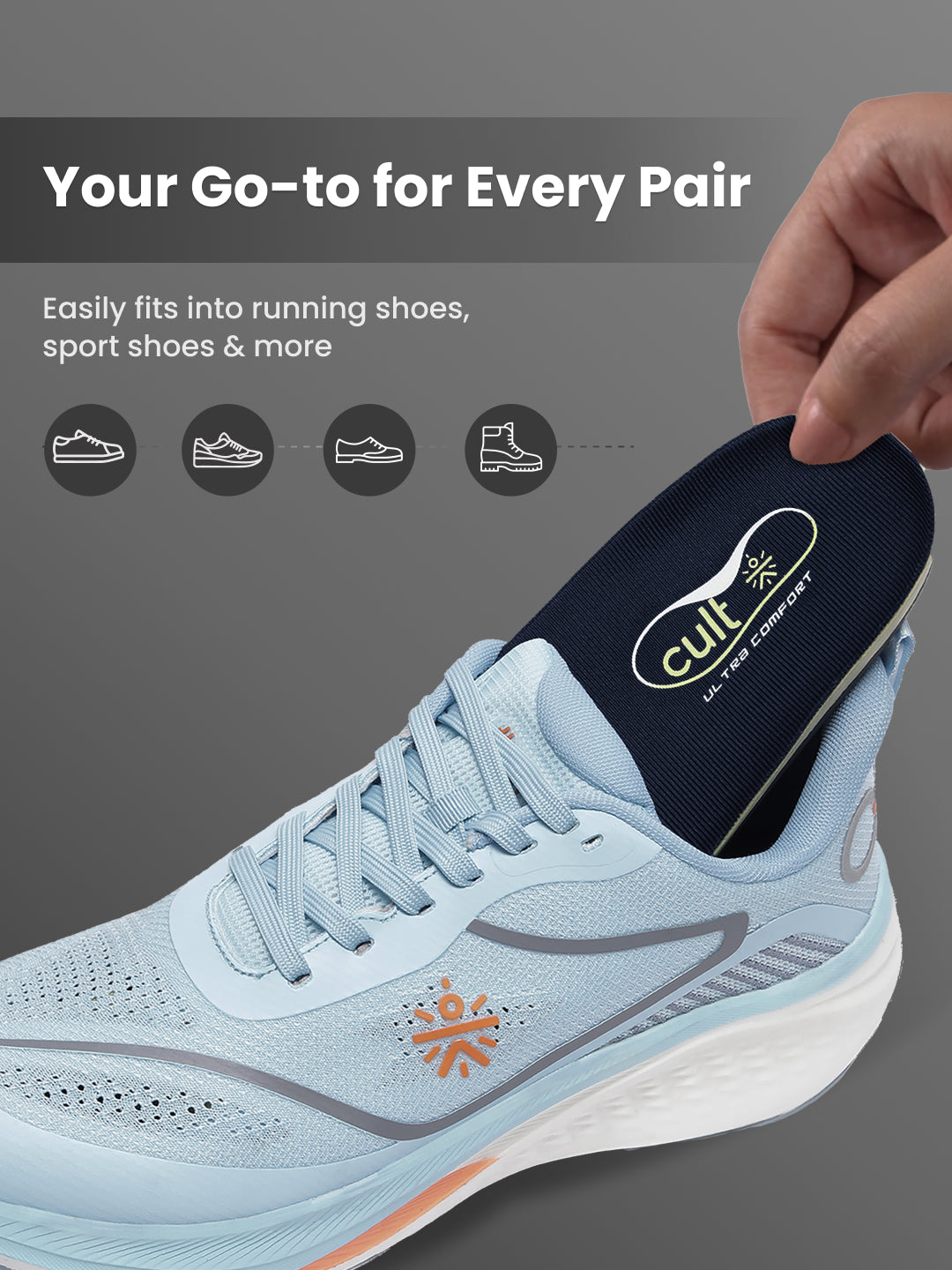 cult Men's Flat Feet- Arch Max Insoles