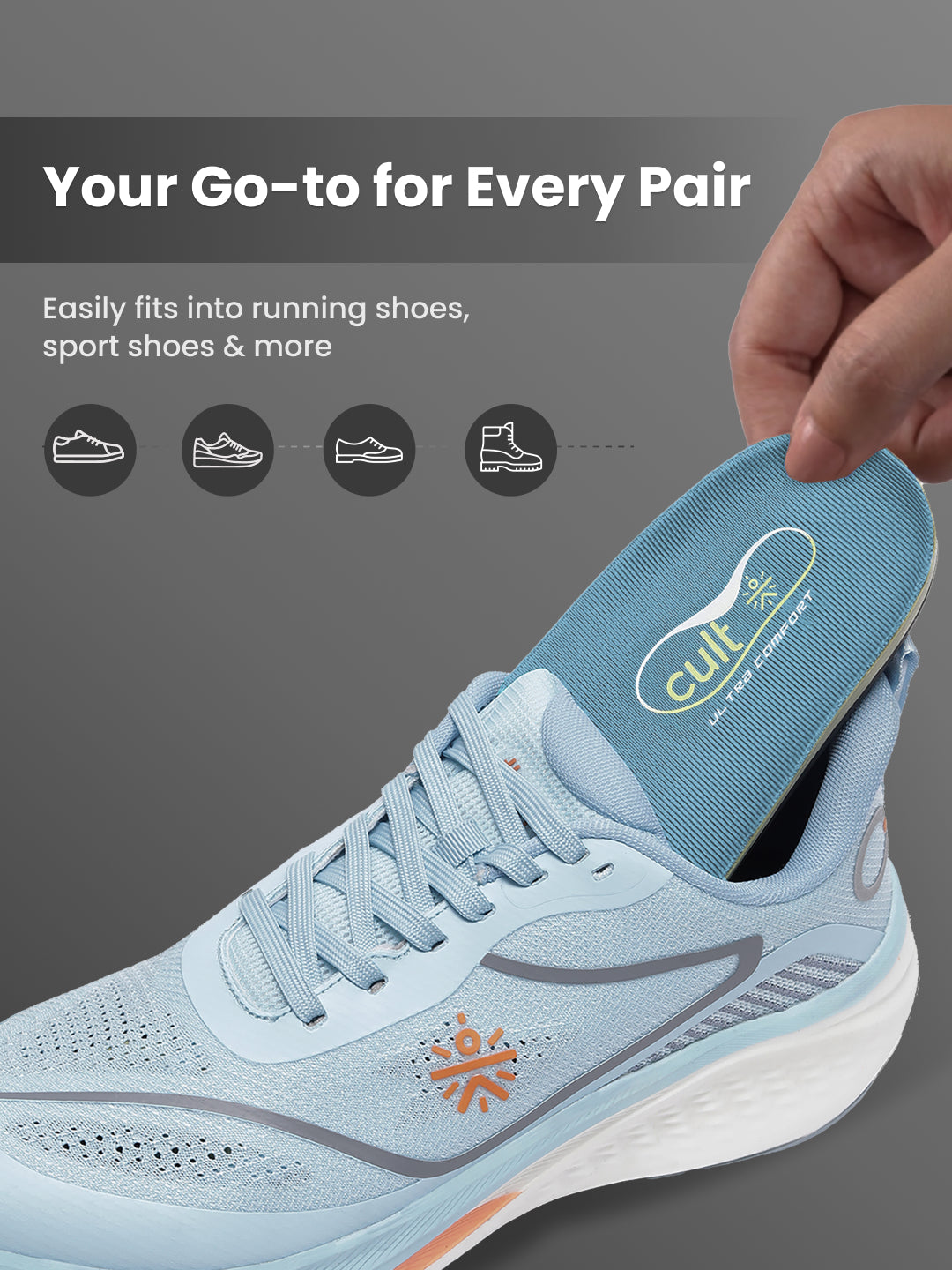 cult Men's Daily Wear- Arch Ease Insoles