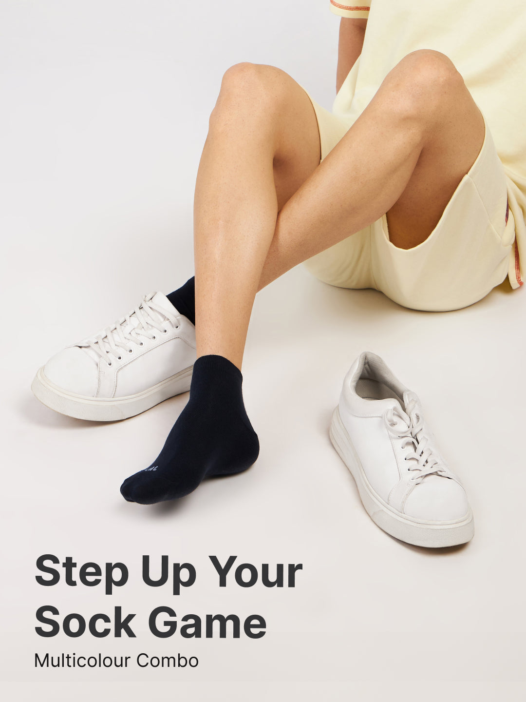 Casual Ankle Length Cotton Pack of 3 Grey,White & Black Socks Men