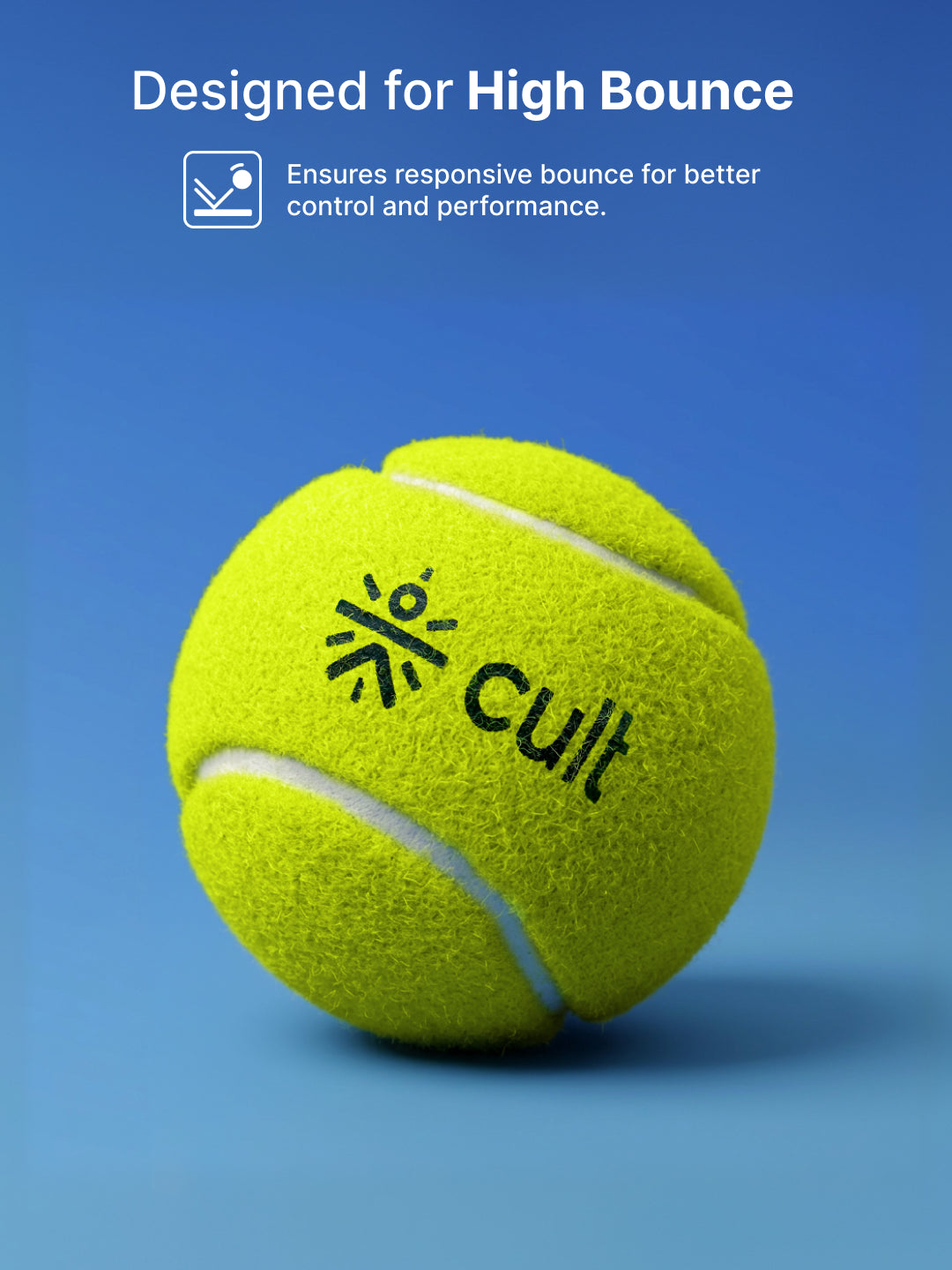 cult Tennis Ball Pack of 3 Green