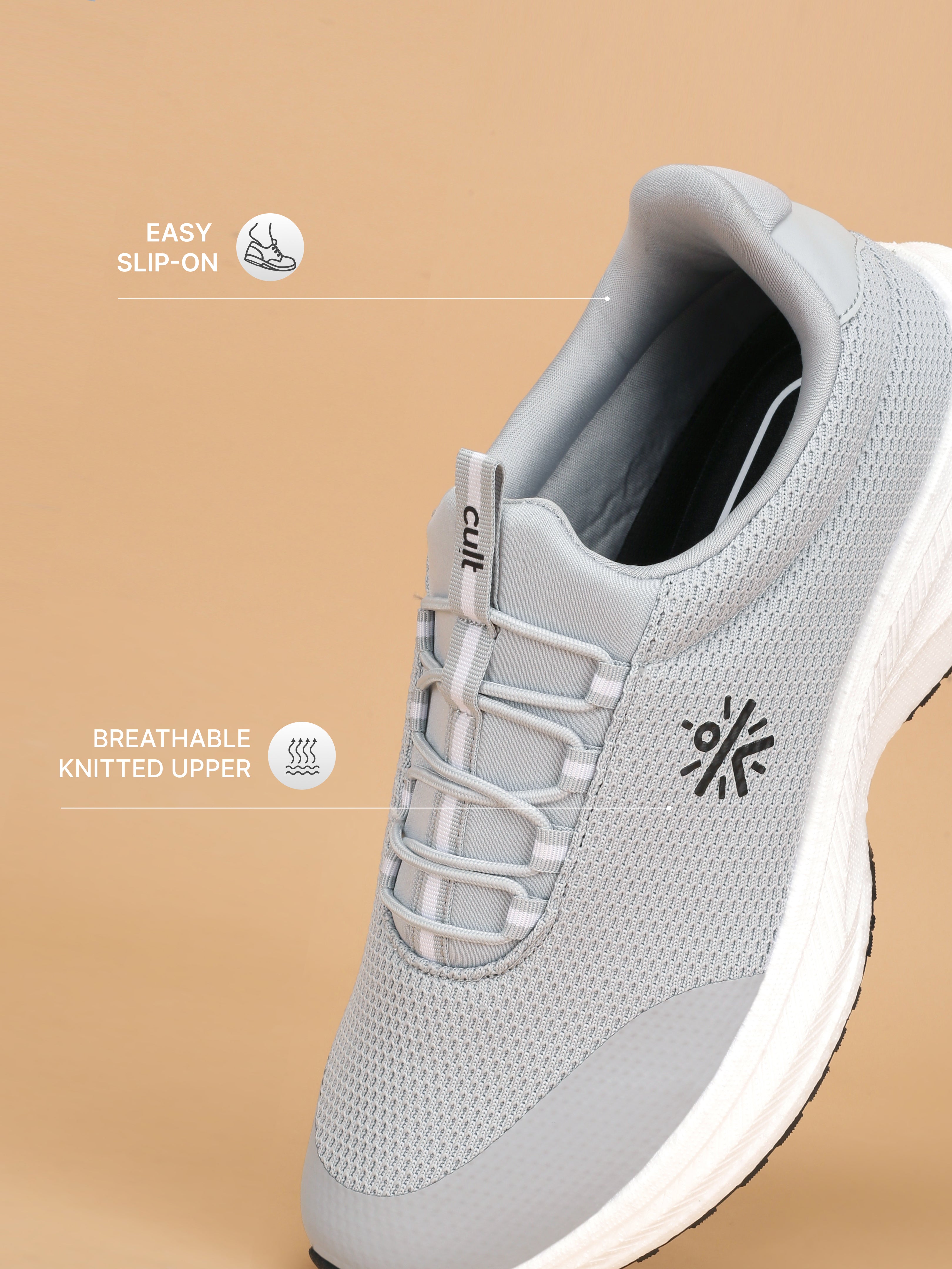 Cult Men's Glide Walk Walking Shoes - Grey