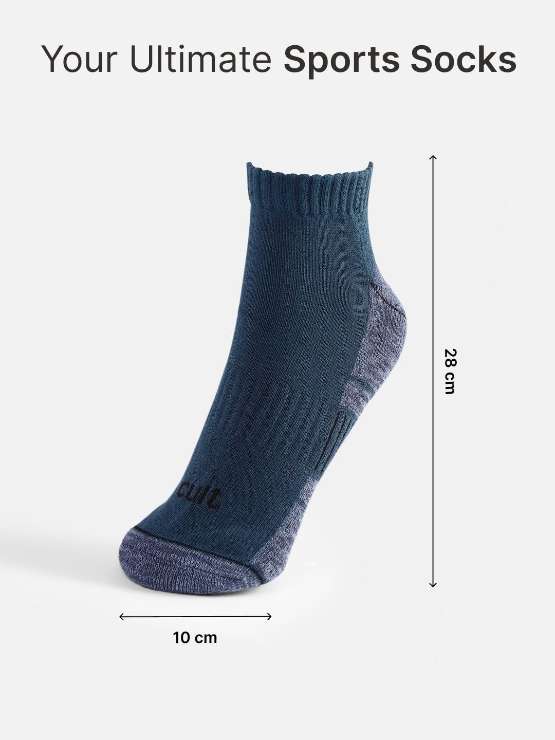 Sports Ankle Length Pack of 3 Maroon,Olive & Blue Men's Cotton Socks