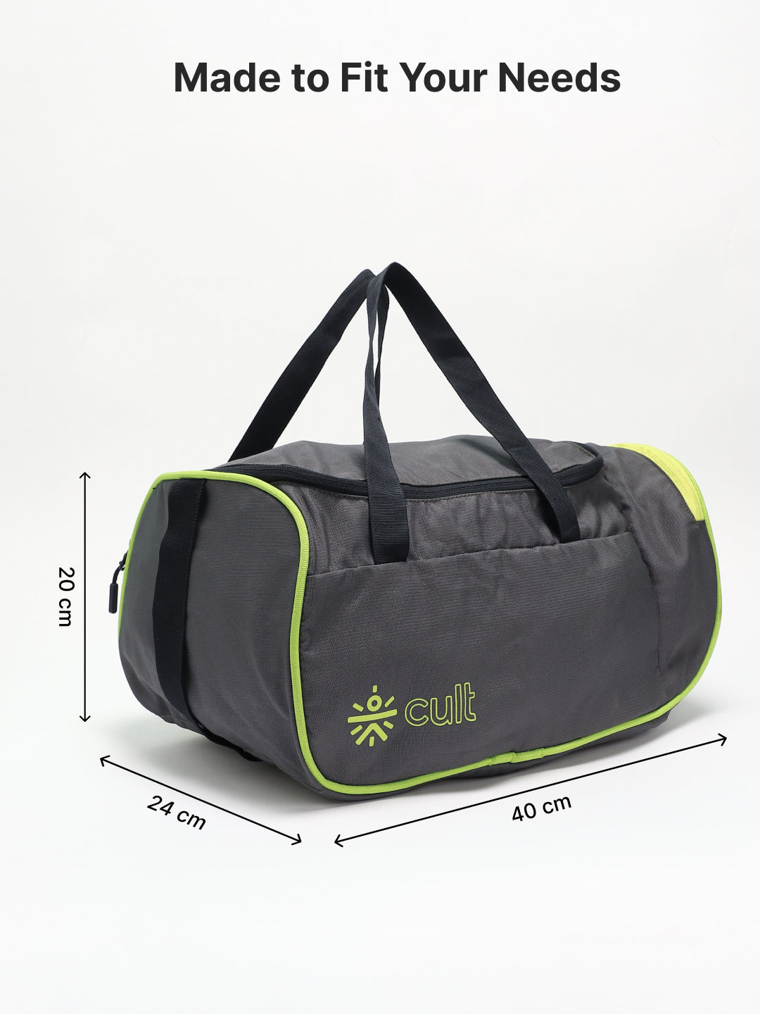 Foldable Duffle Bag 25L with Adjustable Strap Olive