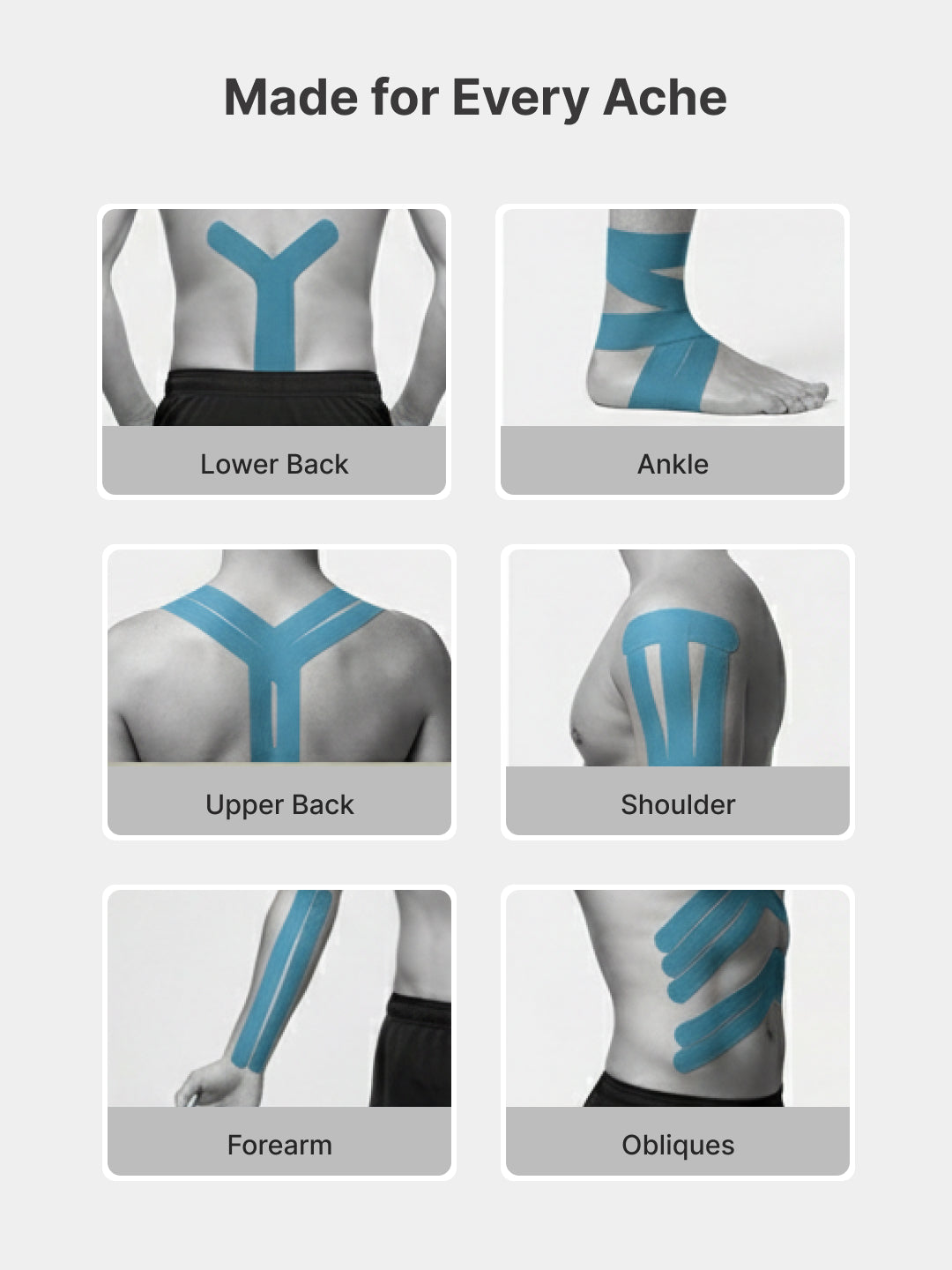 cult Kinesiology Tape Blue - Muscle Support & Injury Recovery