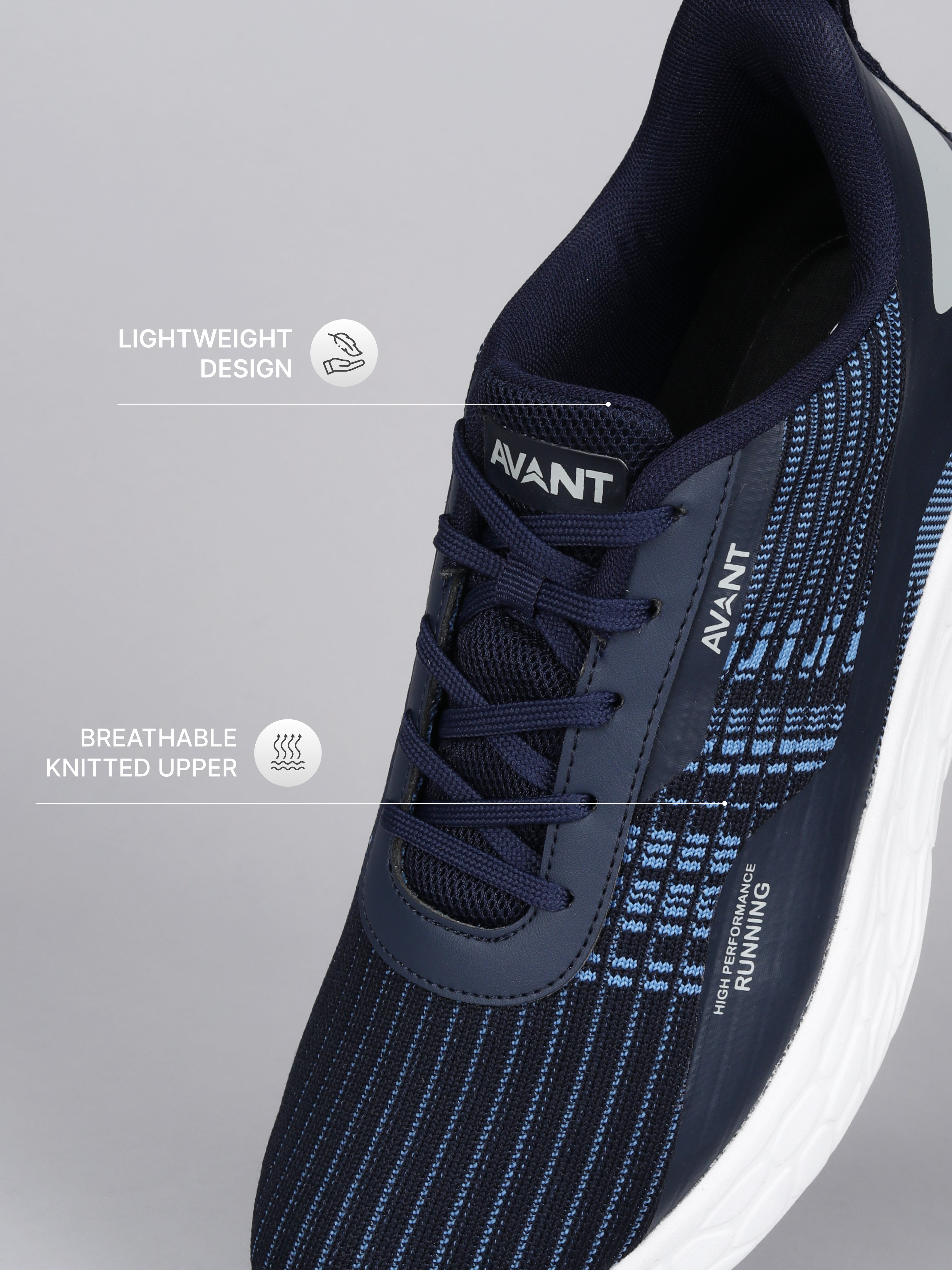 Avant Men's SoleWave Running Shoes - D.Blue