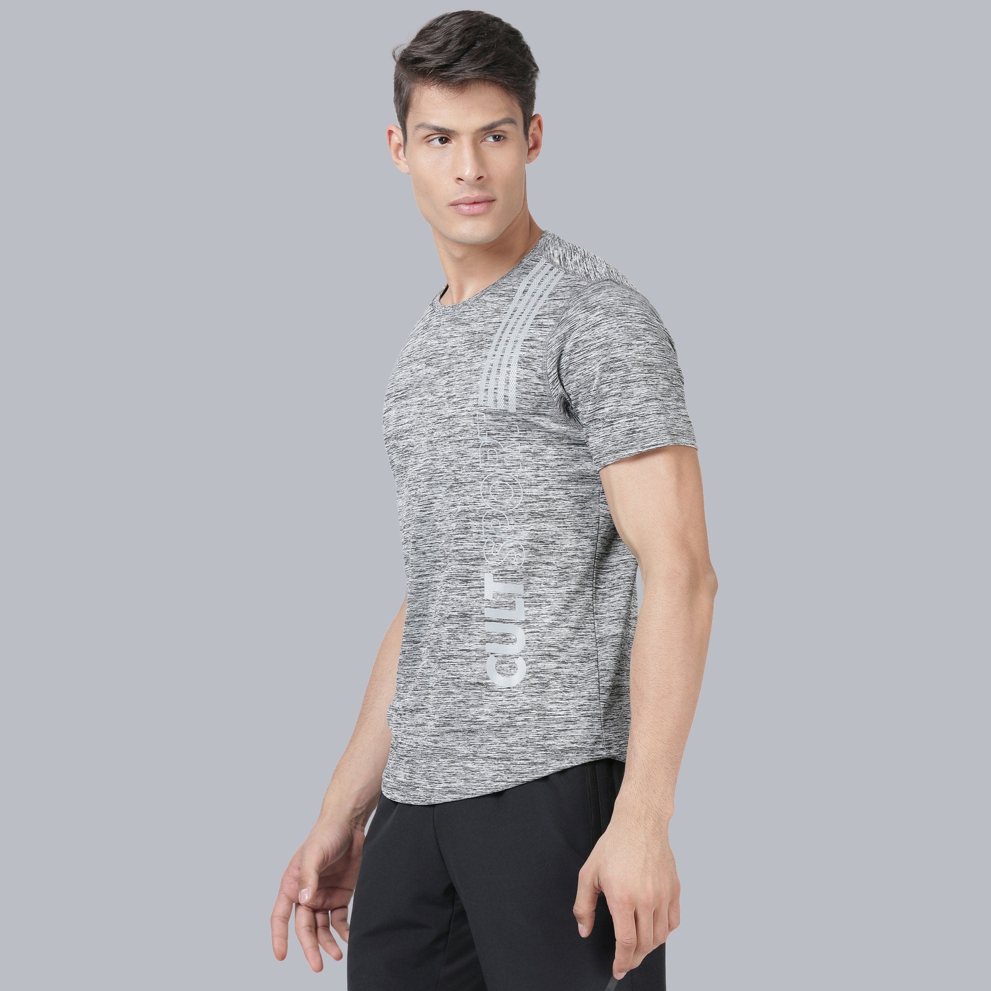 Signature Stripe Metallic Running Tee