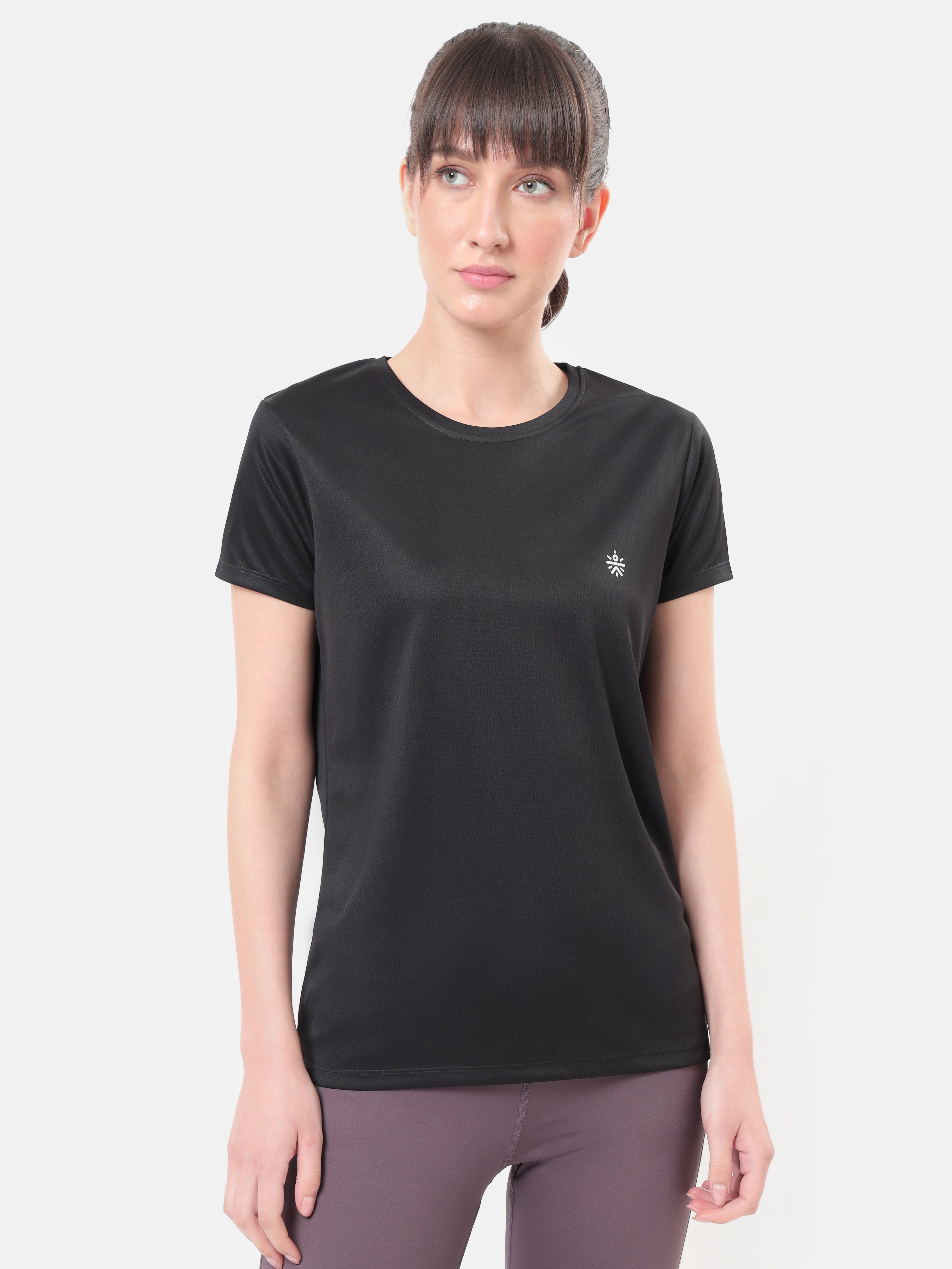 Textured Active T-shirt with Logo Pack of 2