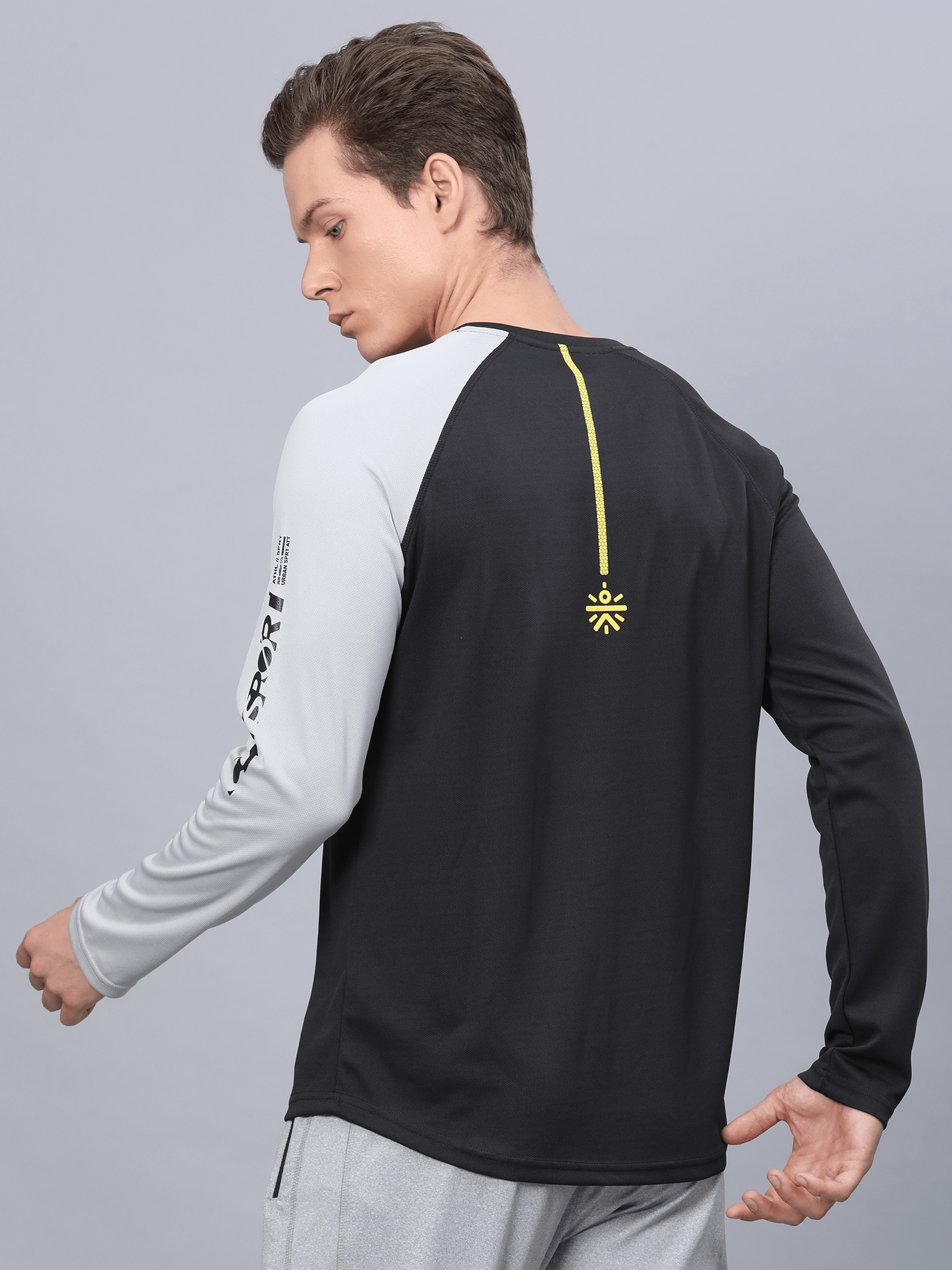 Abstract Unit Black Tee