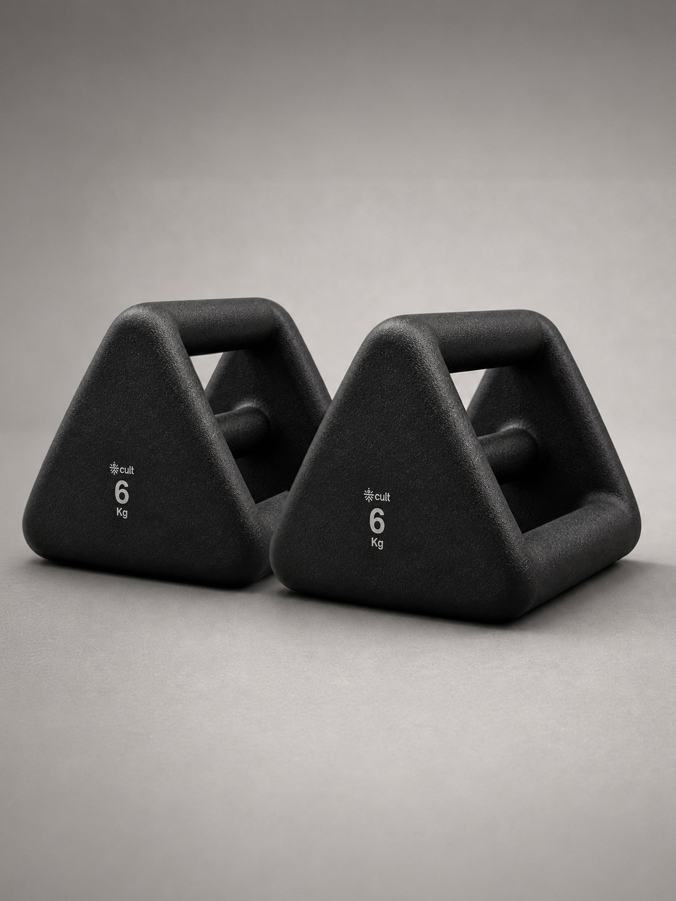 Cult 6 Kg Y-Bell 4-in-1 Dumbbell, Kettlebell, Push-Up Bar & Med Ball | Non-Slip, Rust-Resistant Neoprene Coating | Compact for Home Workout (Pack of 2)