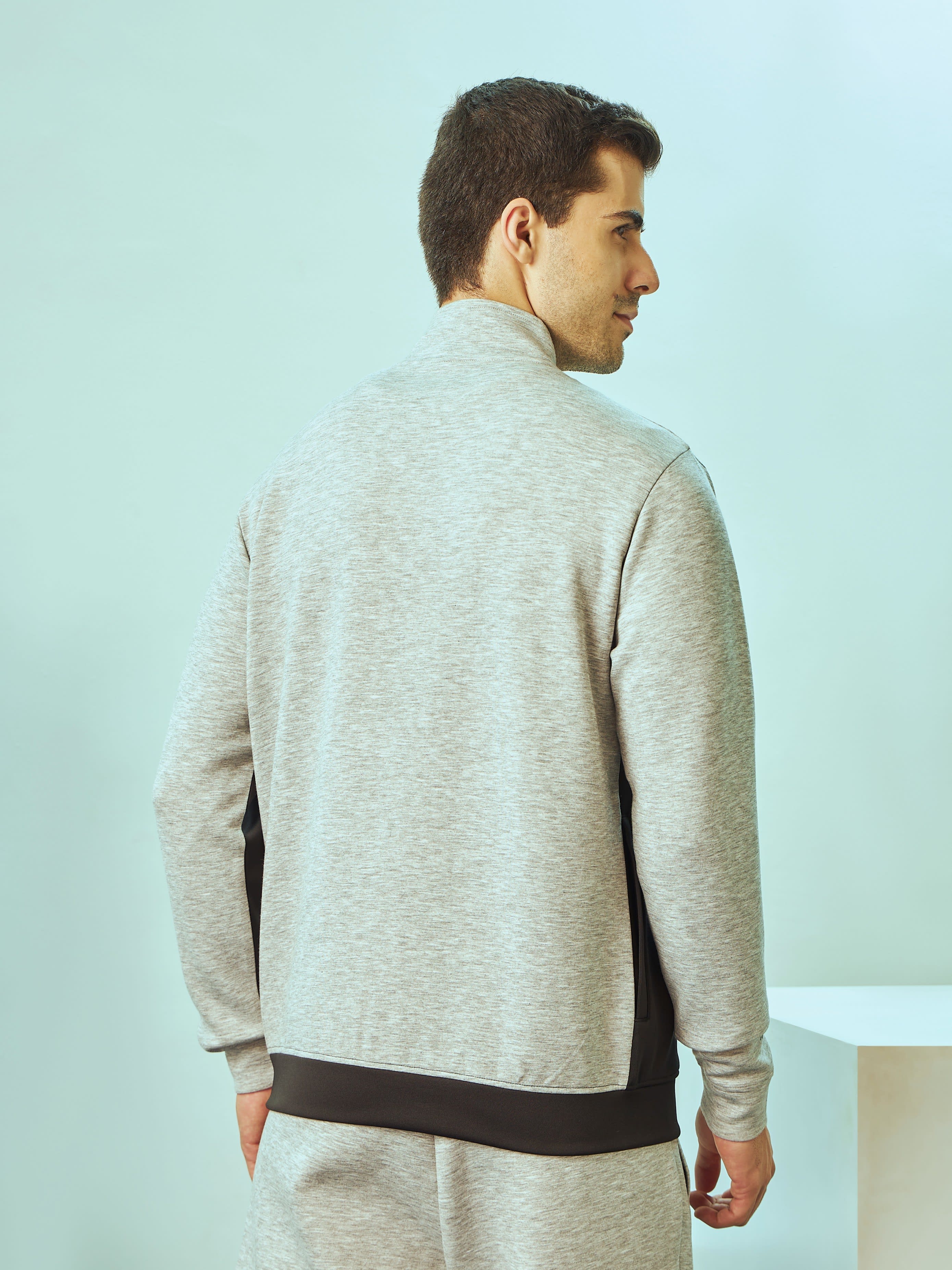 Coulourblock Jacket with Side Pockets