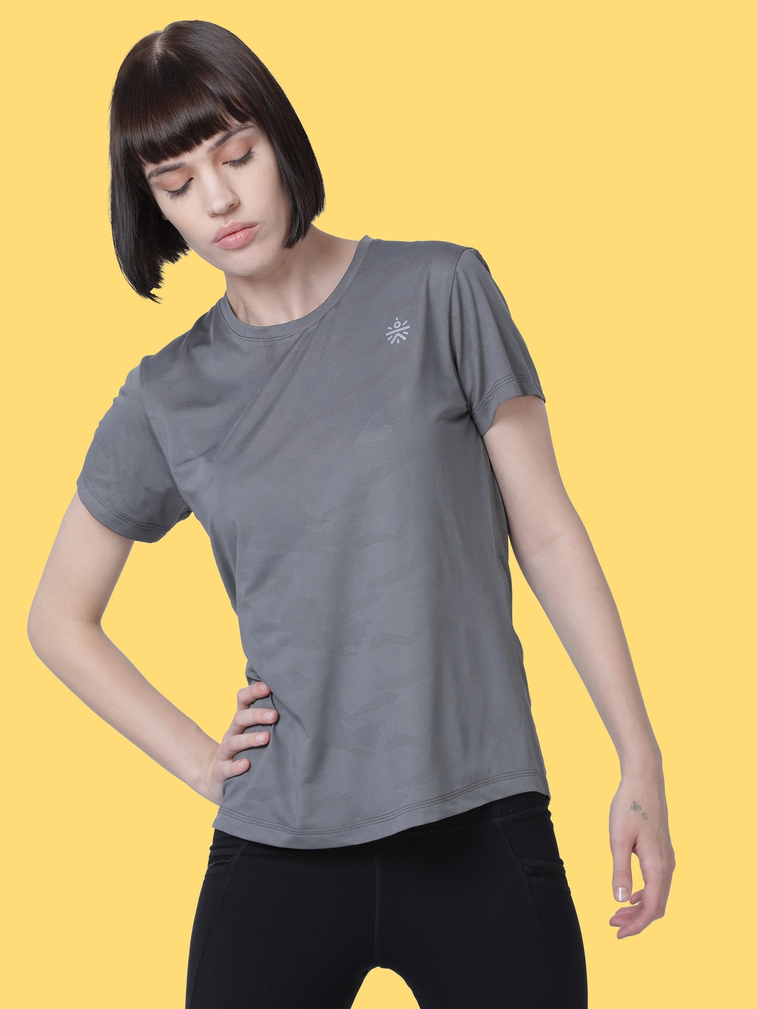 Vital Air Grey Running Relaxed Tee