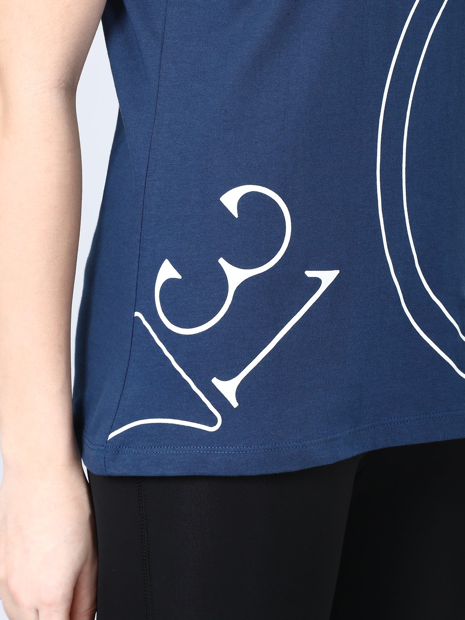 Everydays Tick Blue Cotton Tee