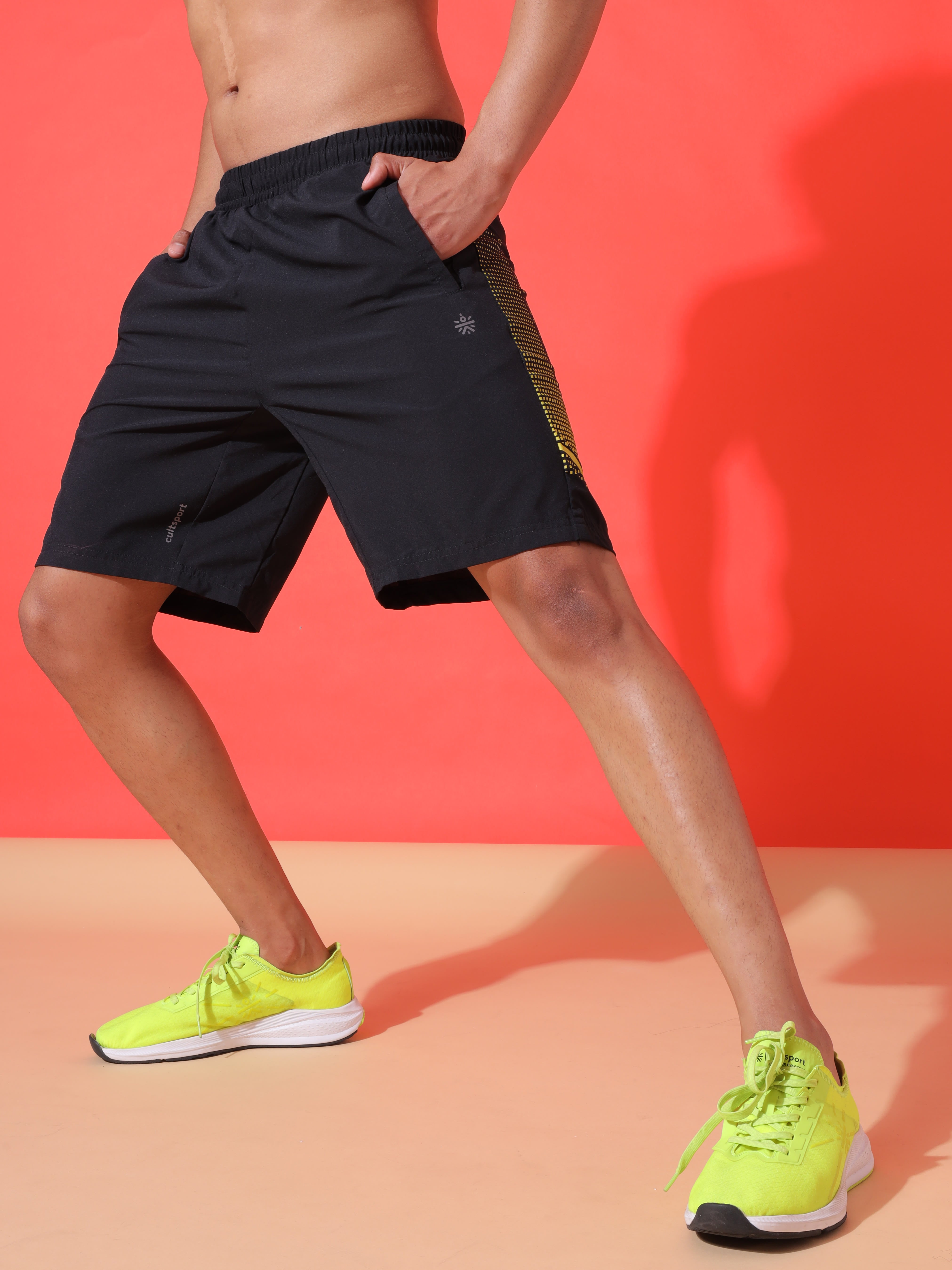 Graphic Print Workout Shorts