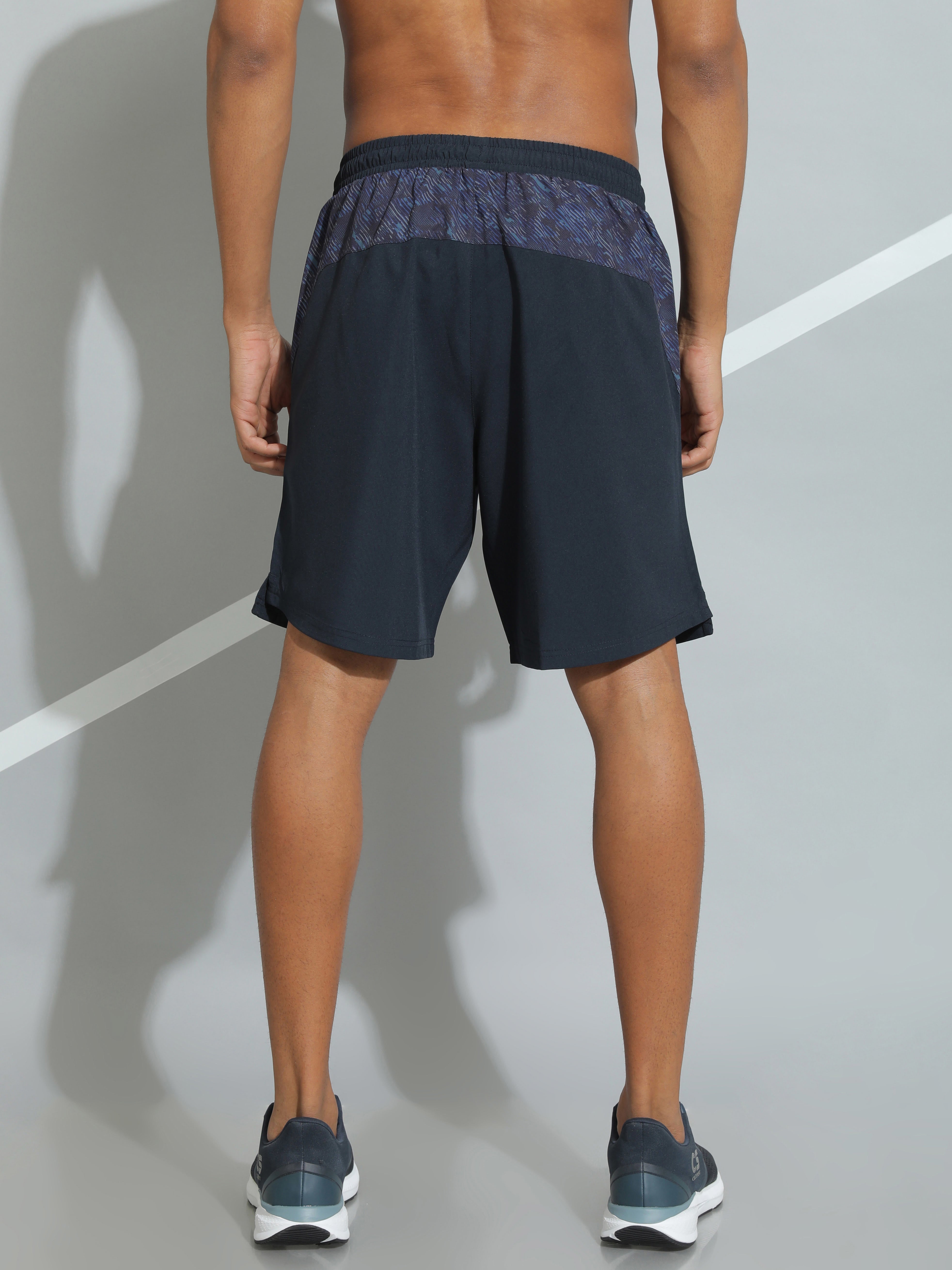 Printed Panel Active Shorts