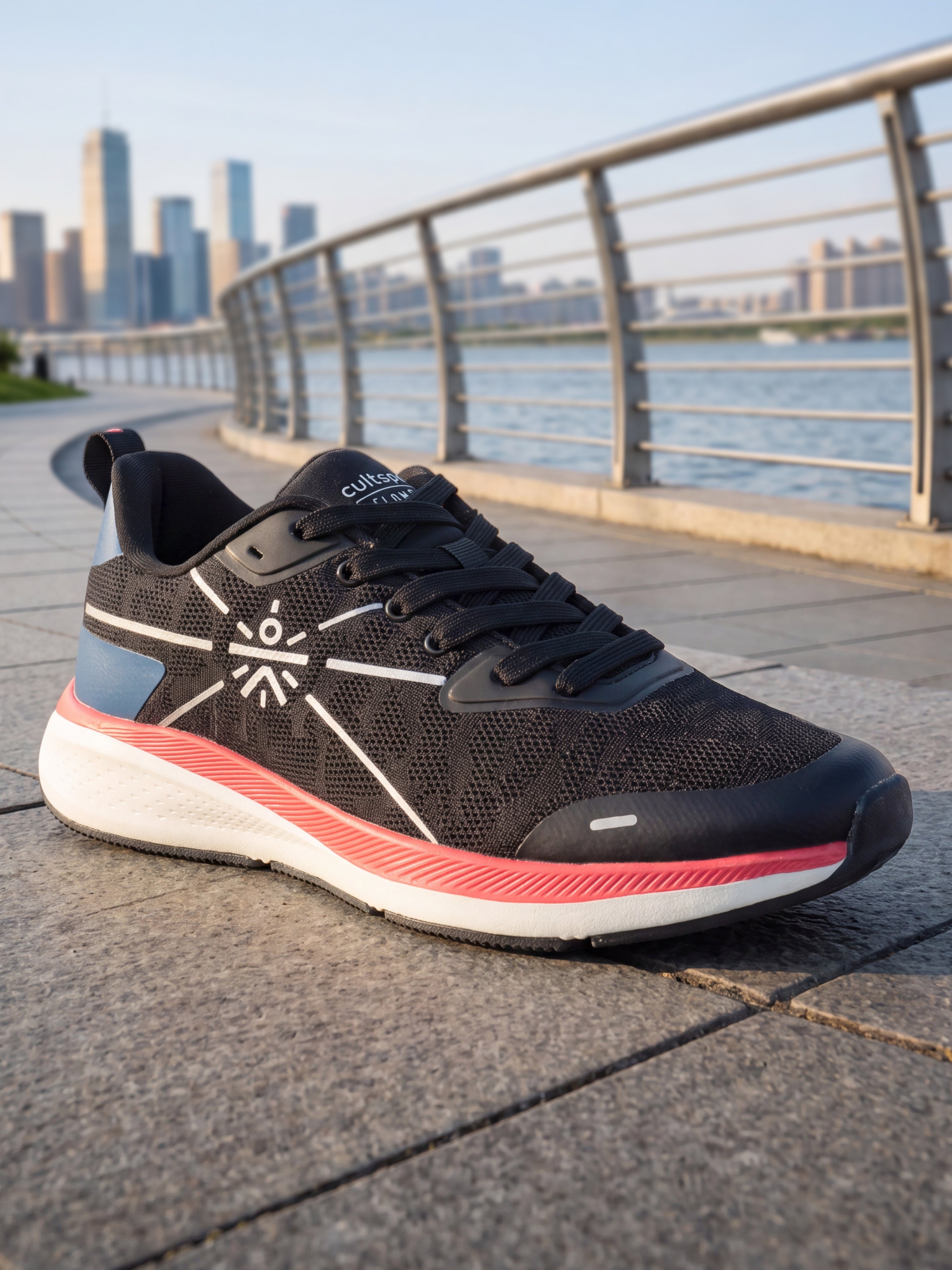 cult Flomo Men Running Shoes - Black/Blue