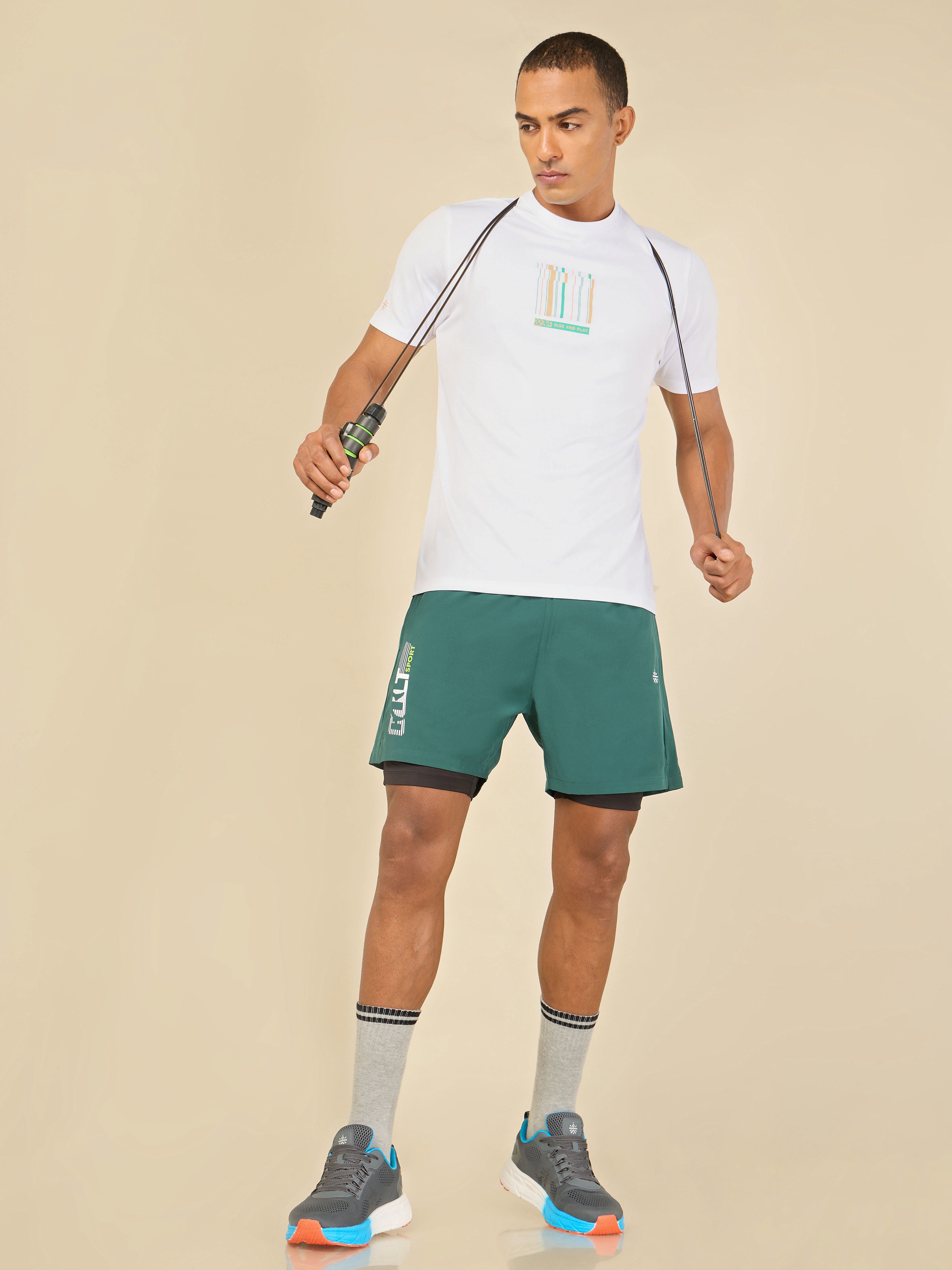 Active T-shirt with Minimal Graphic