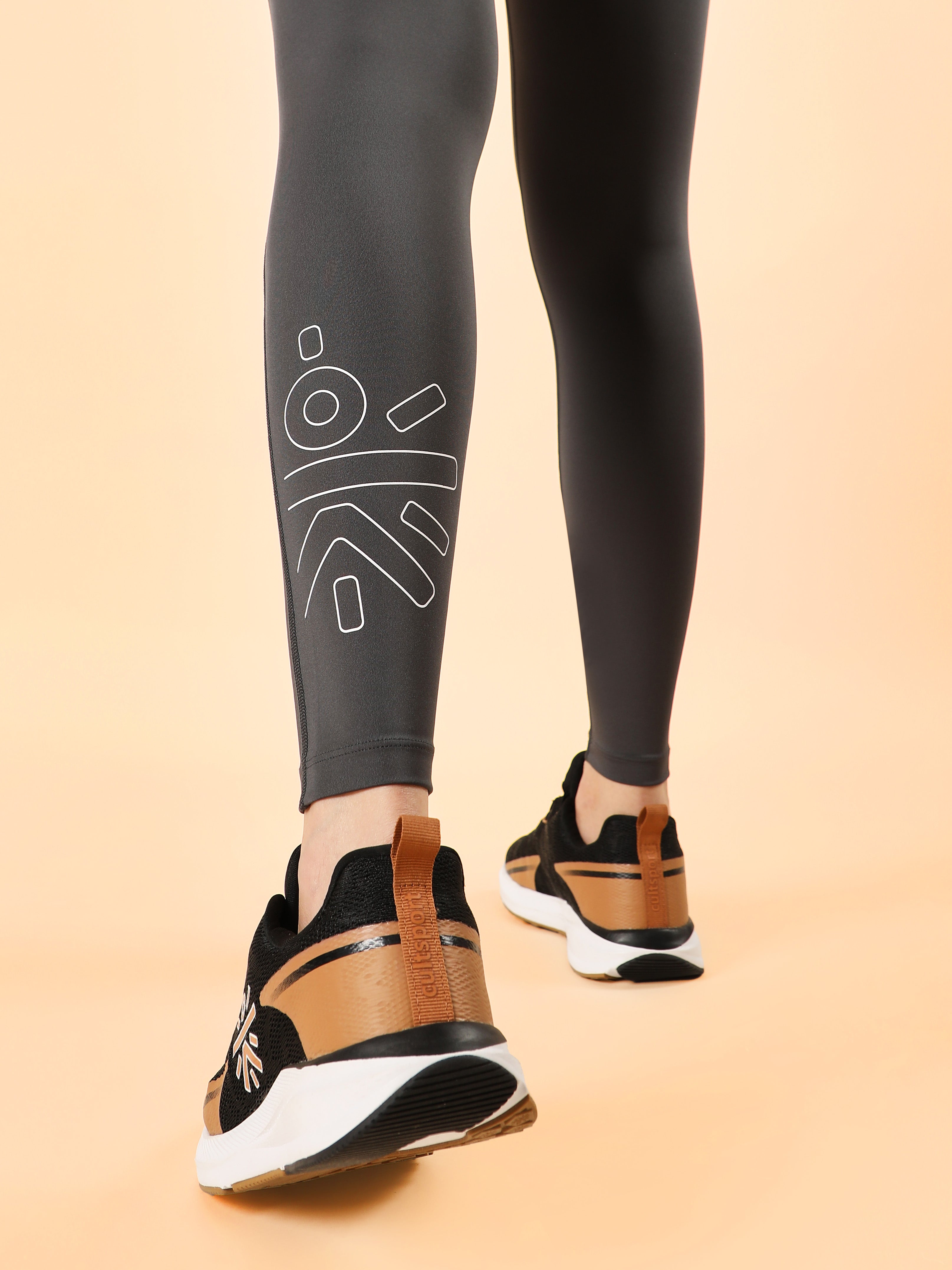 Grey All Day Active Solid Tights