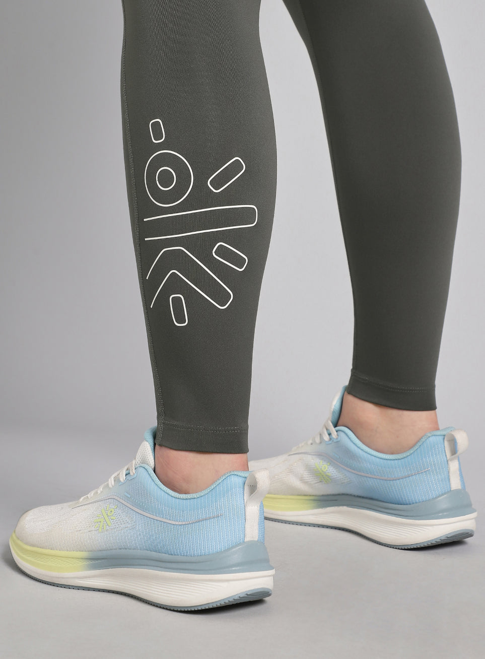 Grey All Day Active Solid Tights