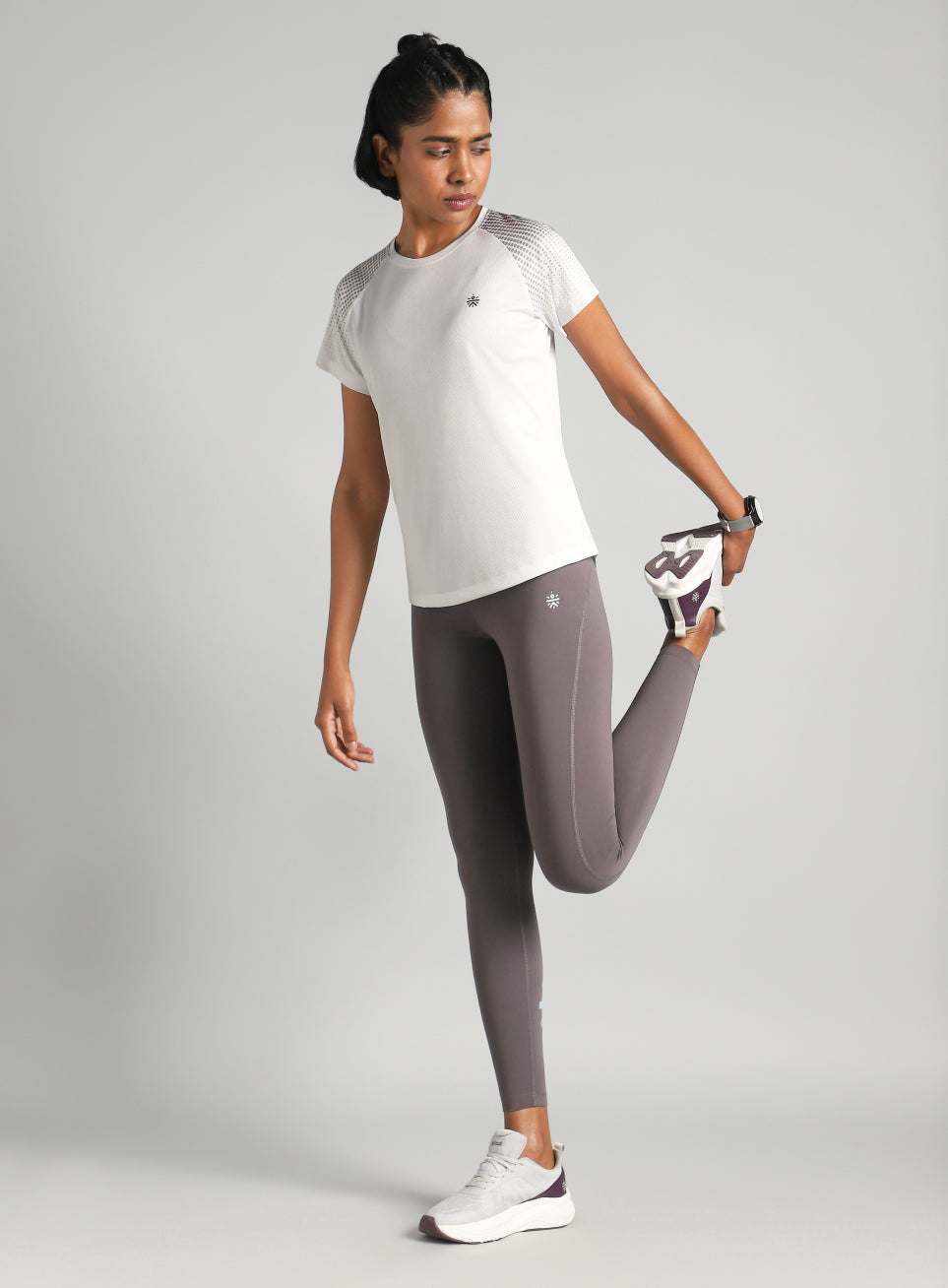 Halftone Print Raglan Workout T-shirt