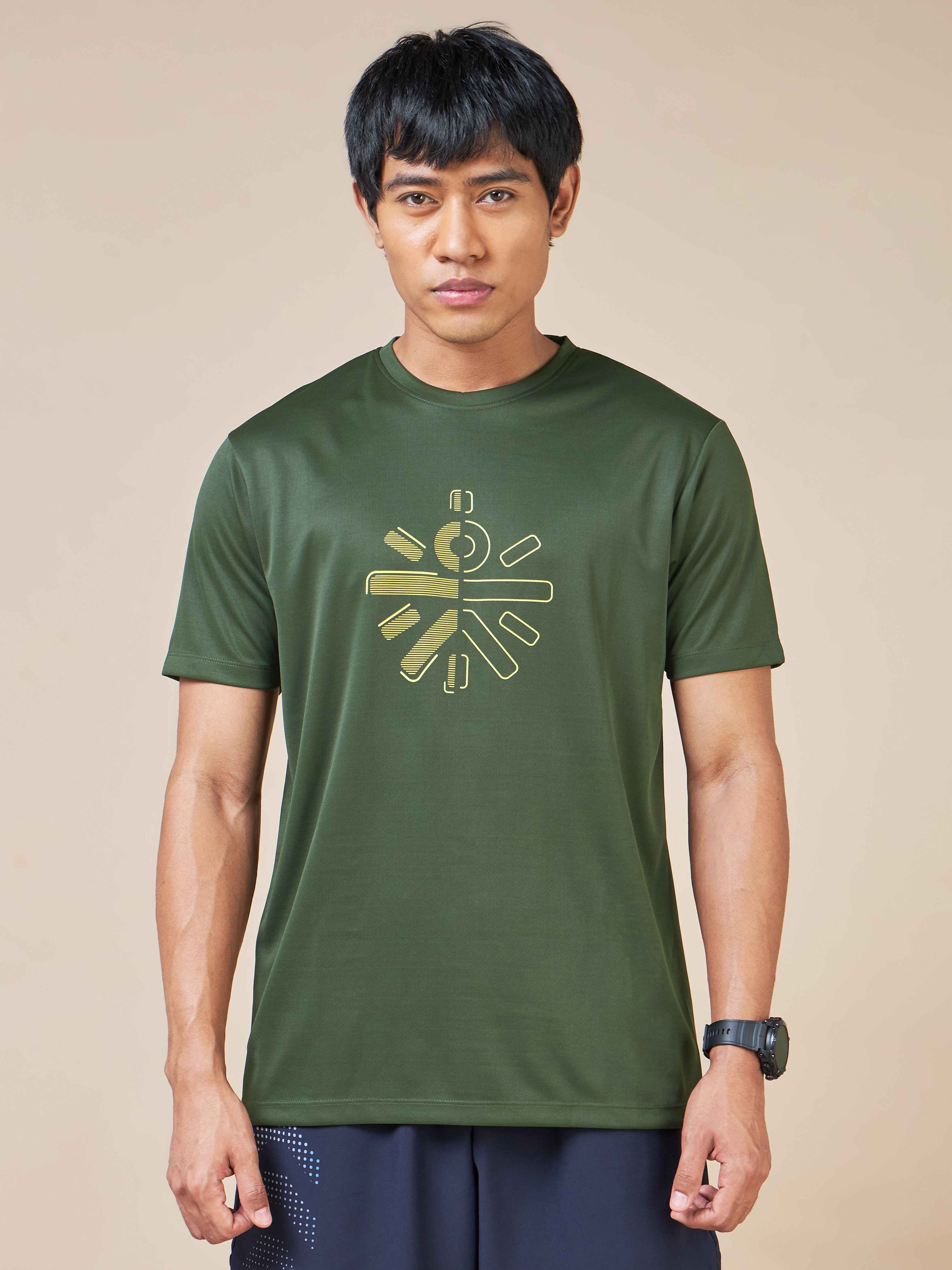 Typographic Print Active T-shirt