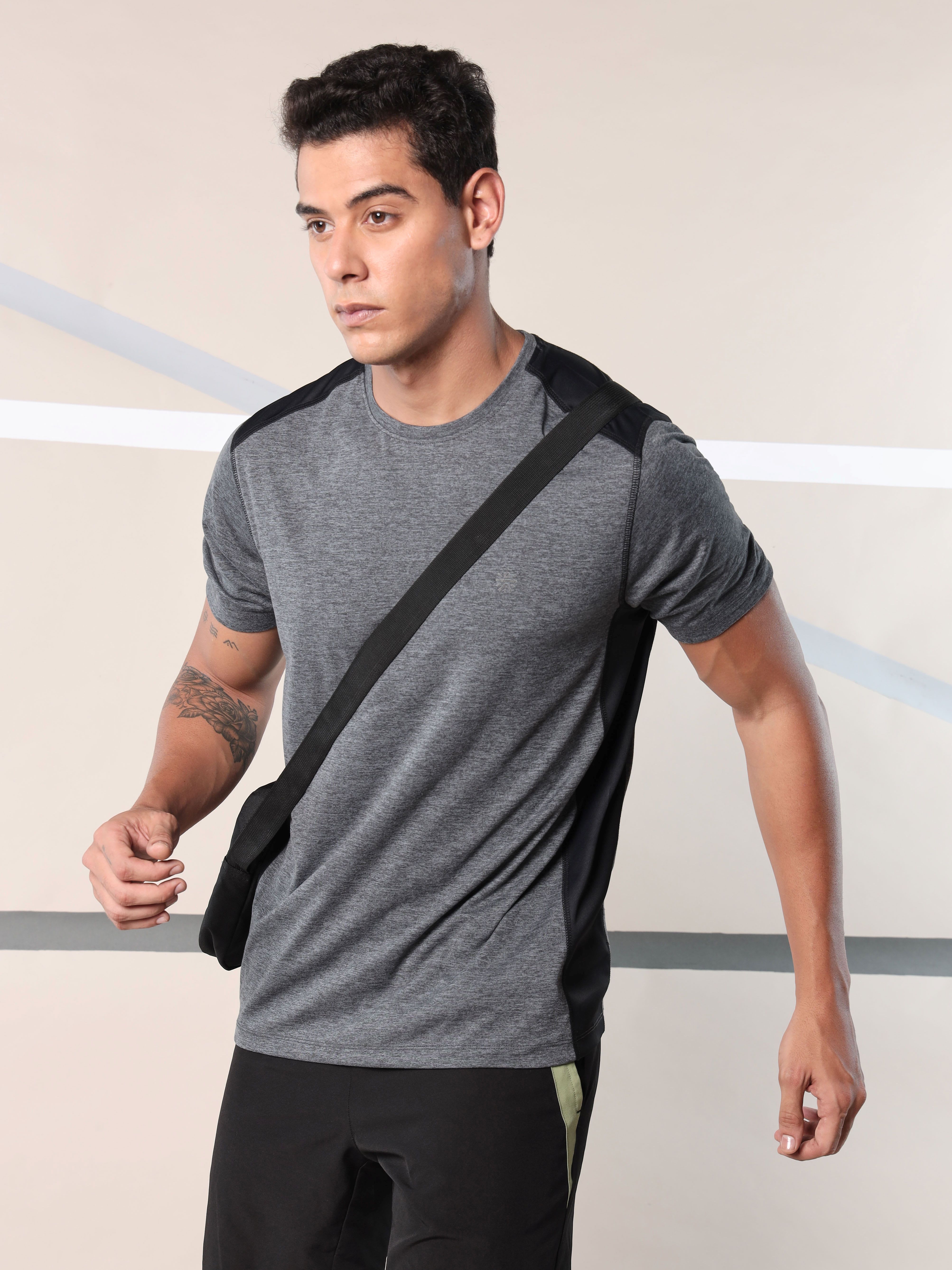 Men's Train In Grey Comfortech-Shirt