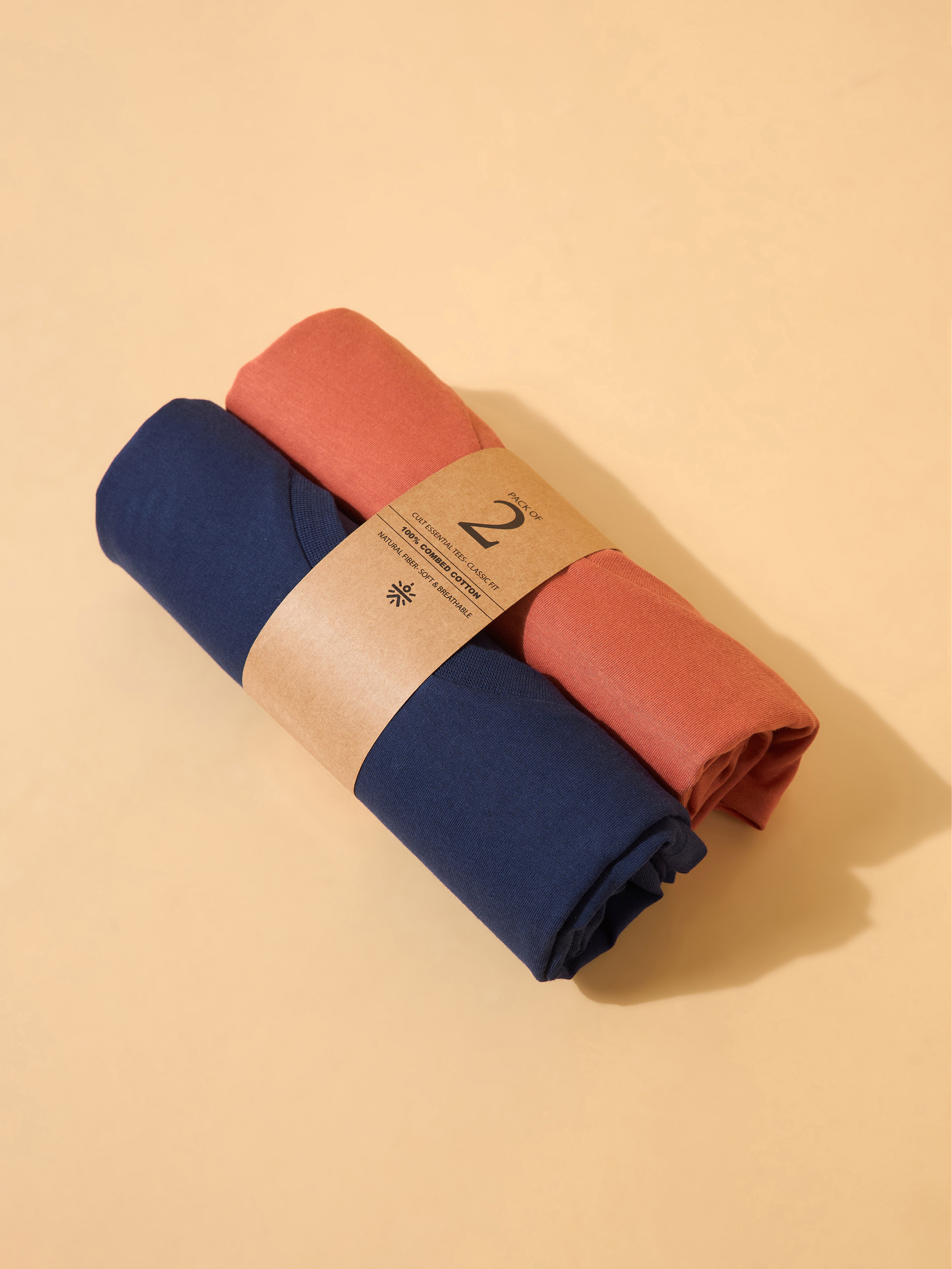 Cult Essential Cotton Pack of 2 T-shirts