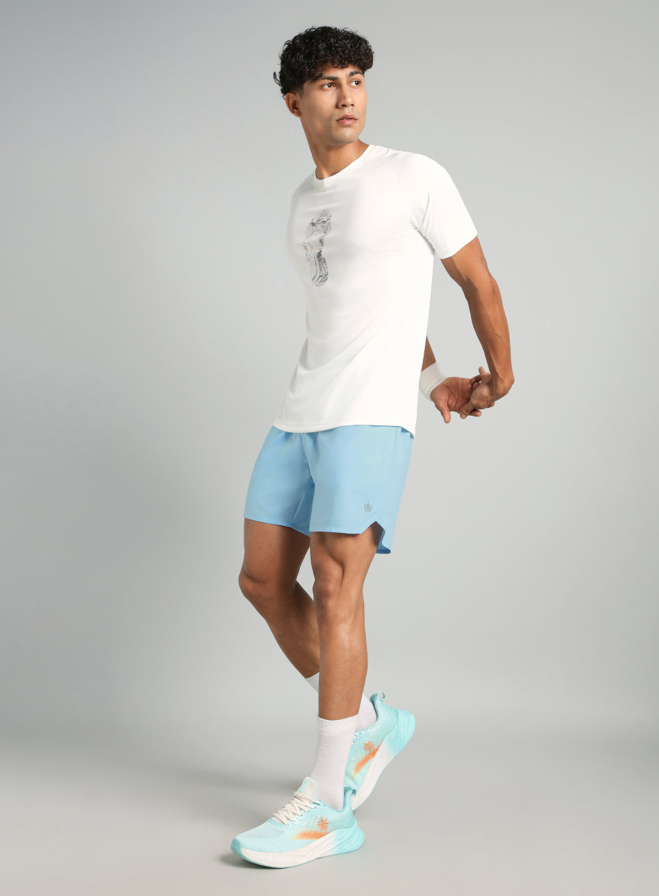 Iconic Blue Running Shorts