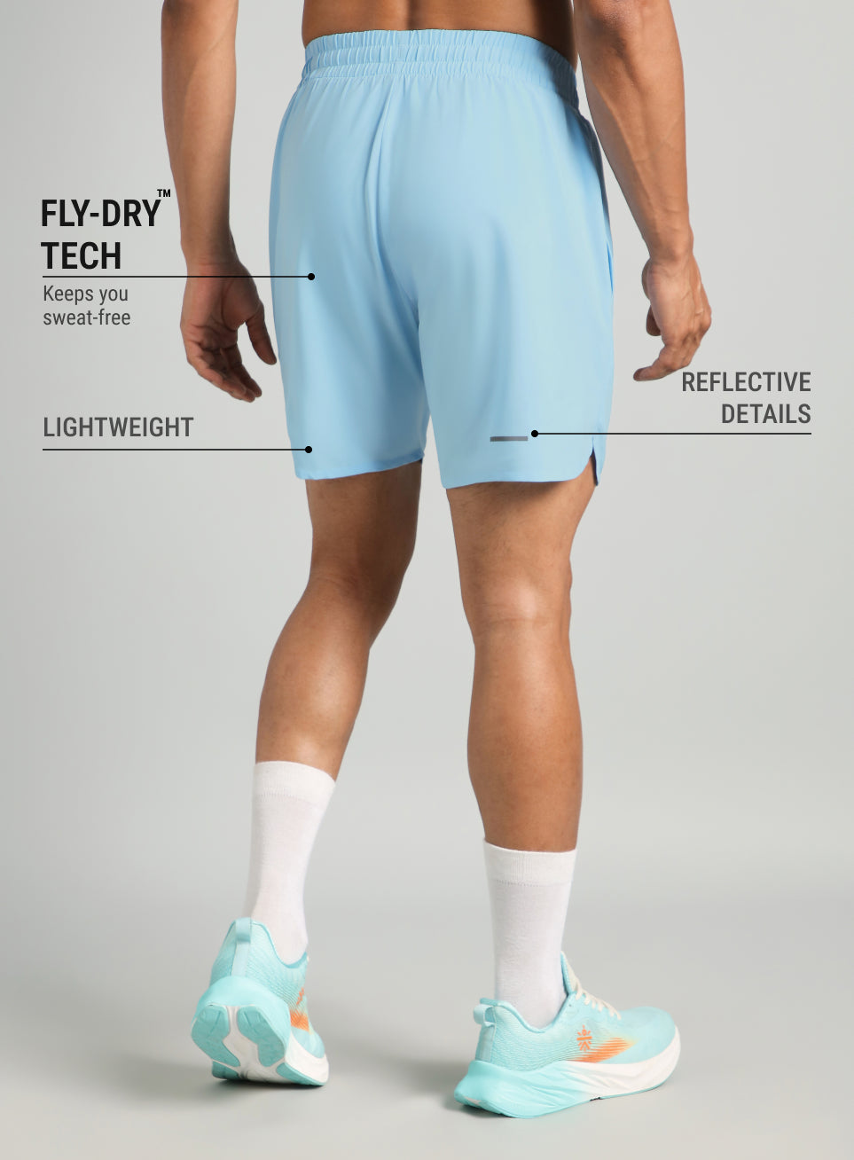 Iconic Blue Running Shorts