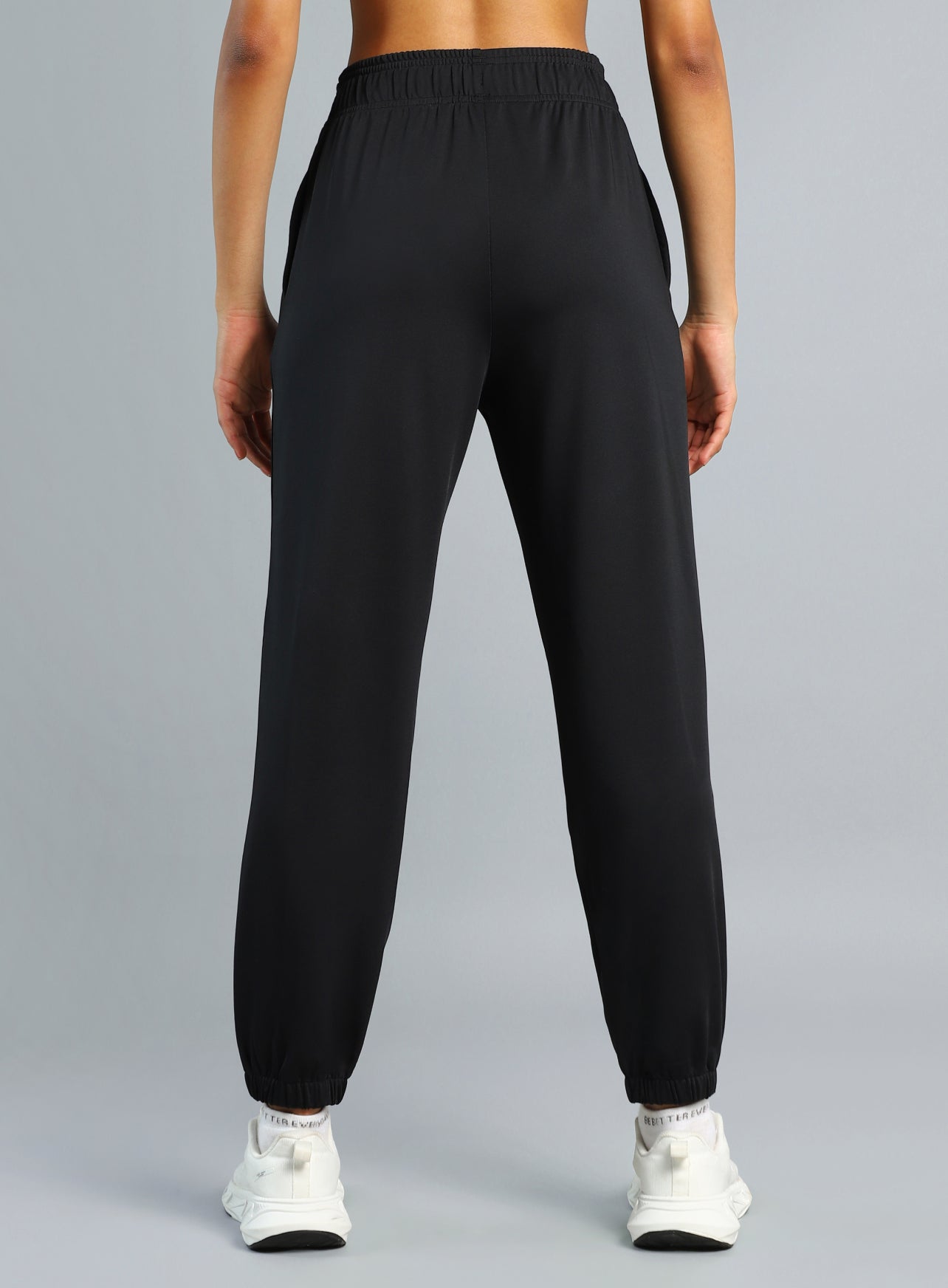 Women's Black Iconic Running Joggers