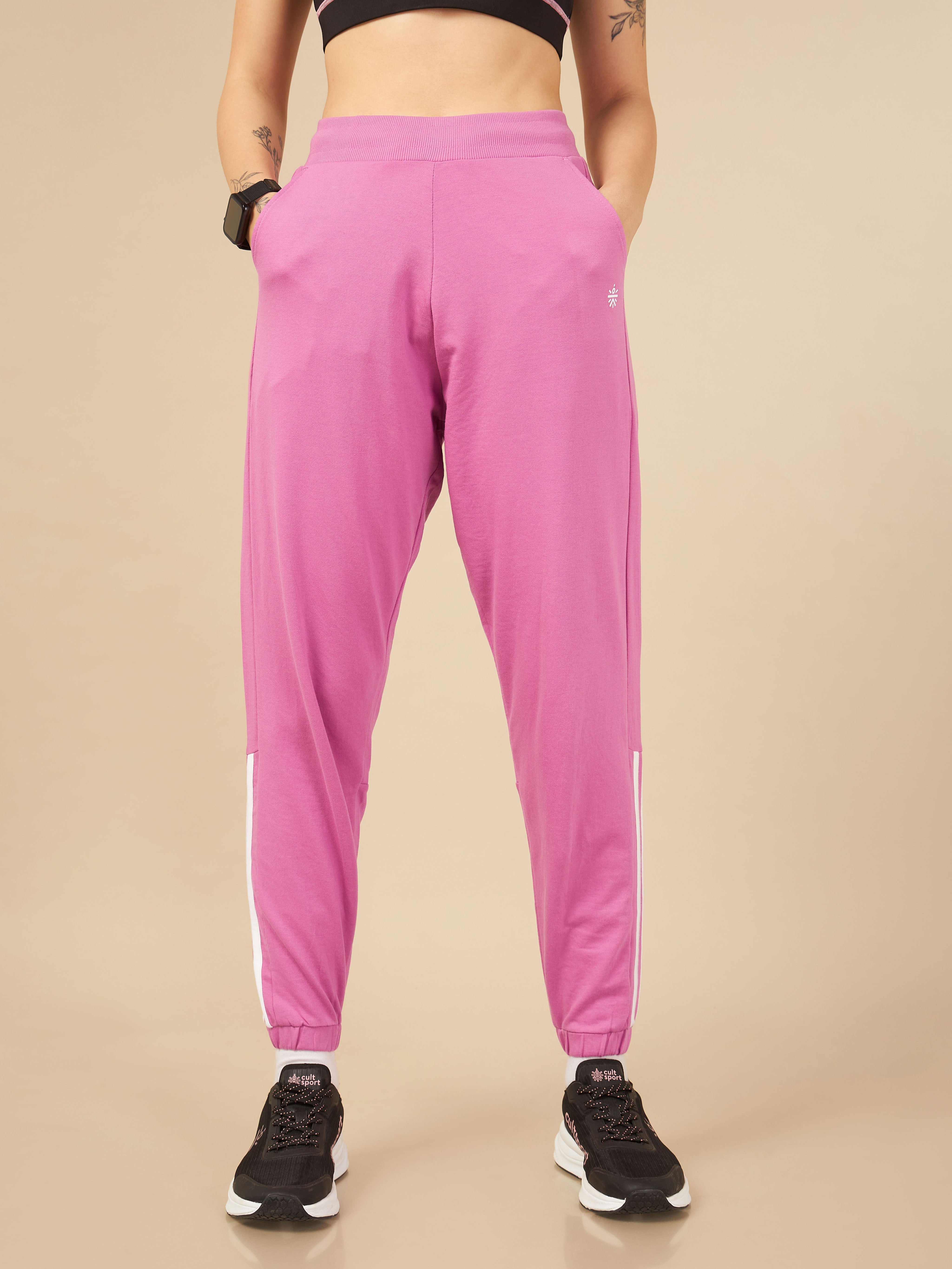 Pink Power Flex Joggers for Women