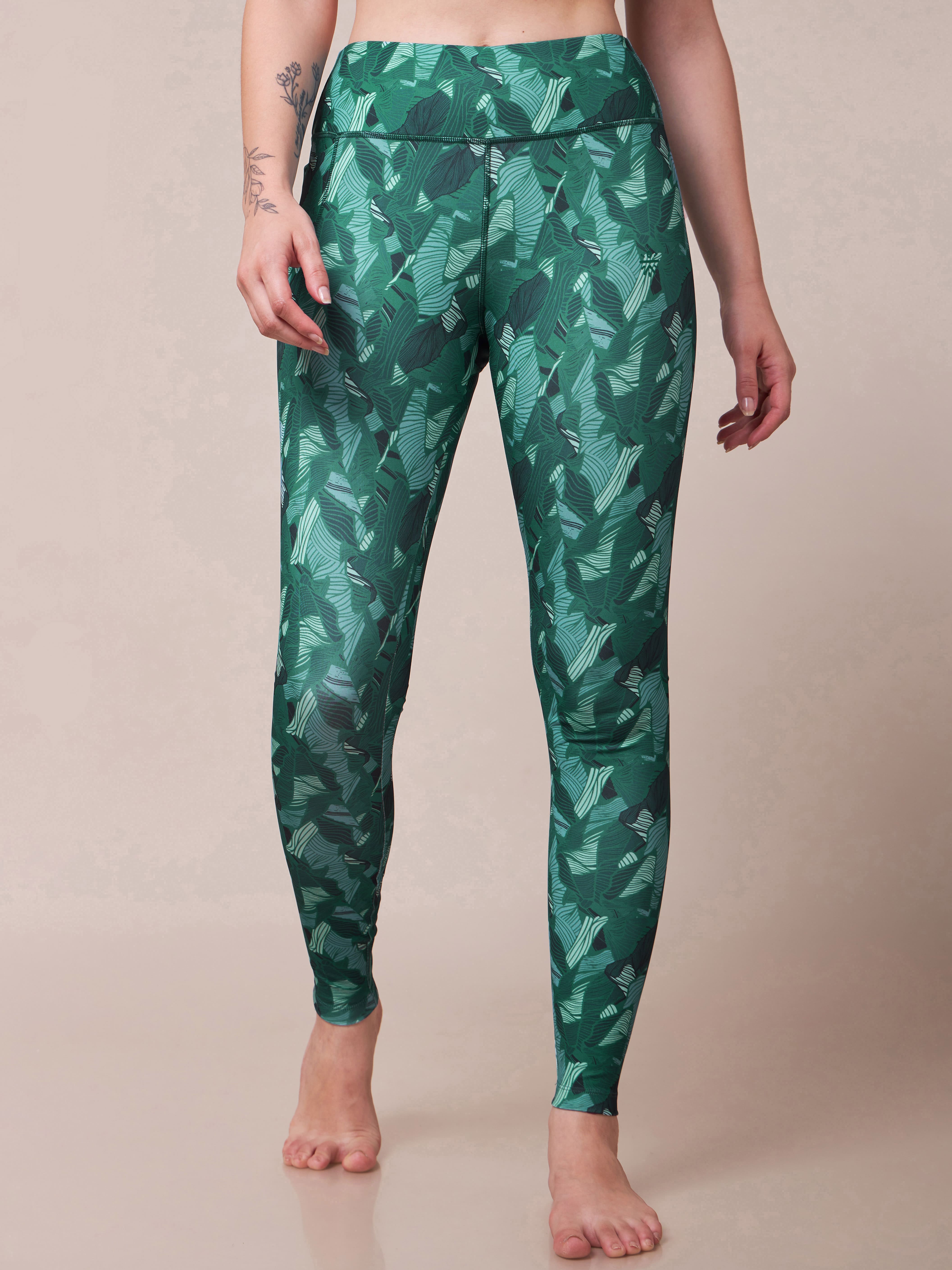 Zen Garden All Over Print Yoga Tights