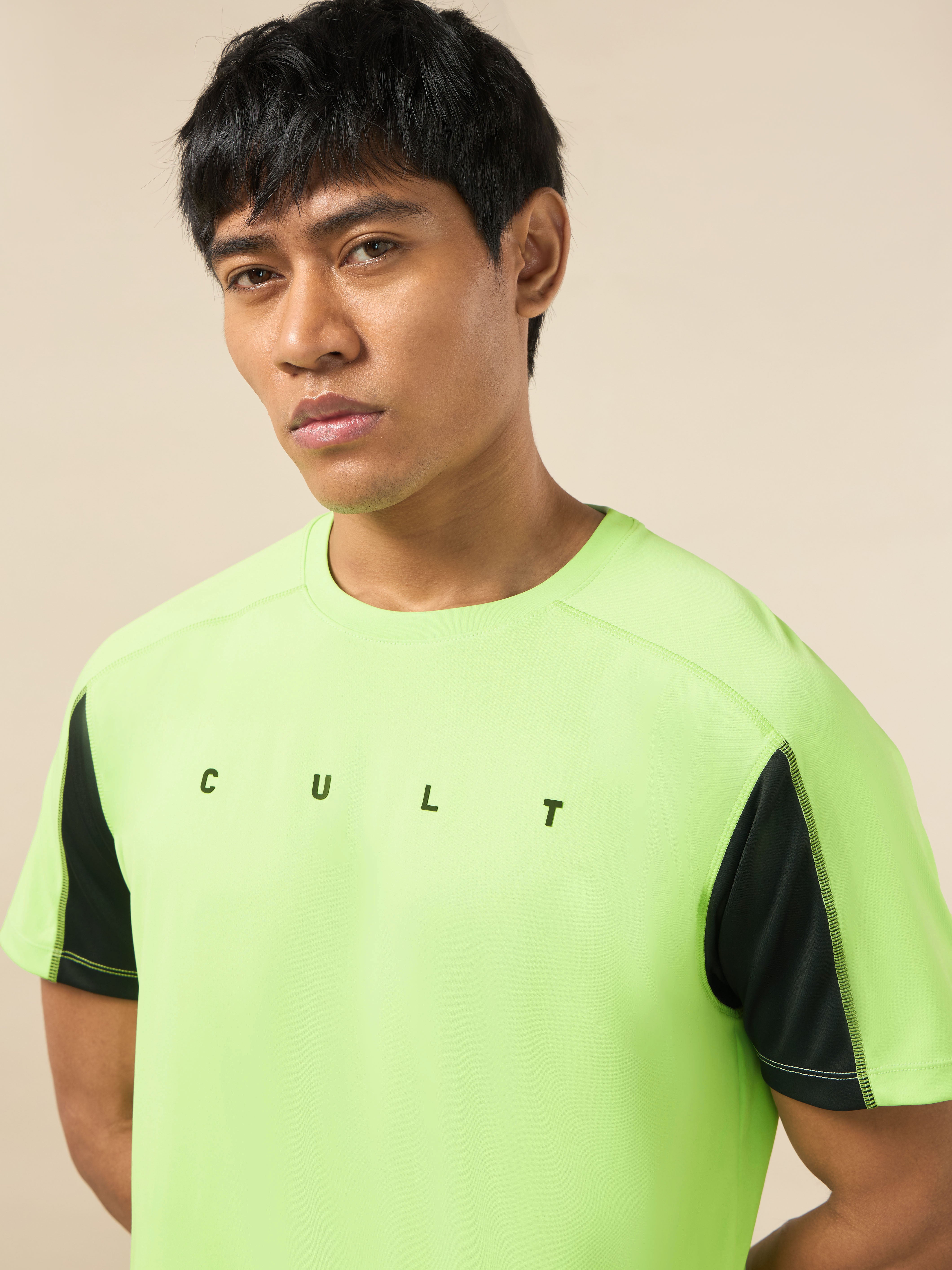 Men's Cult Neon Green Training T-shirt