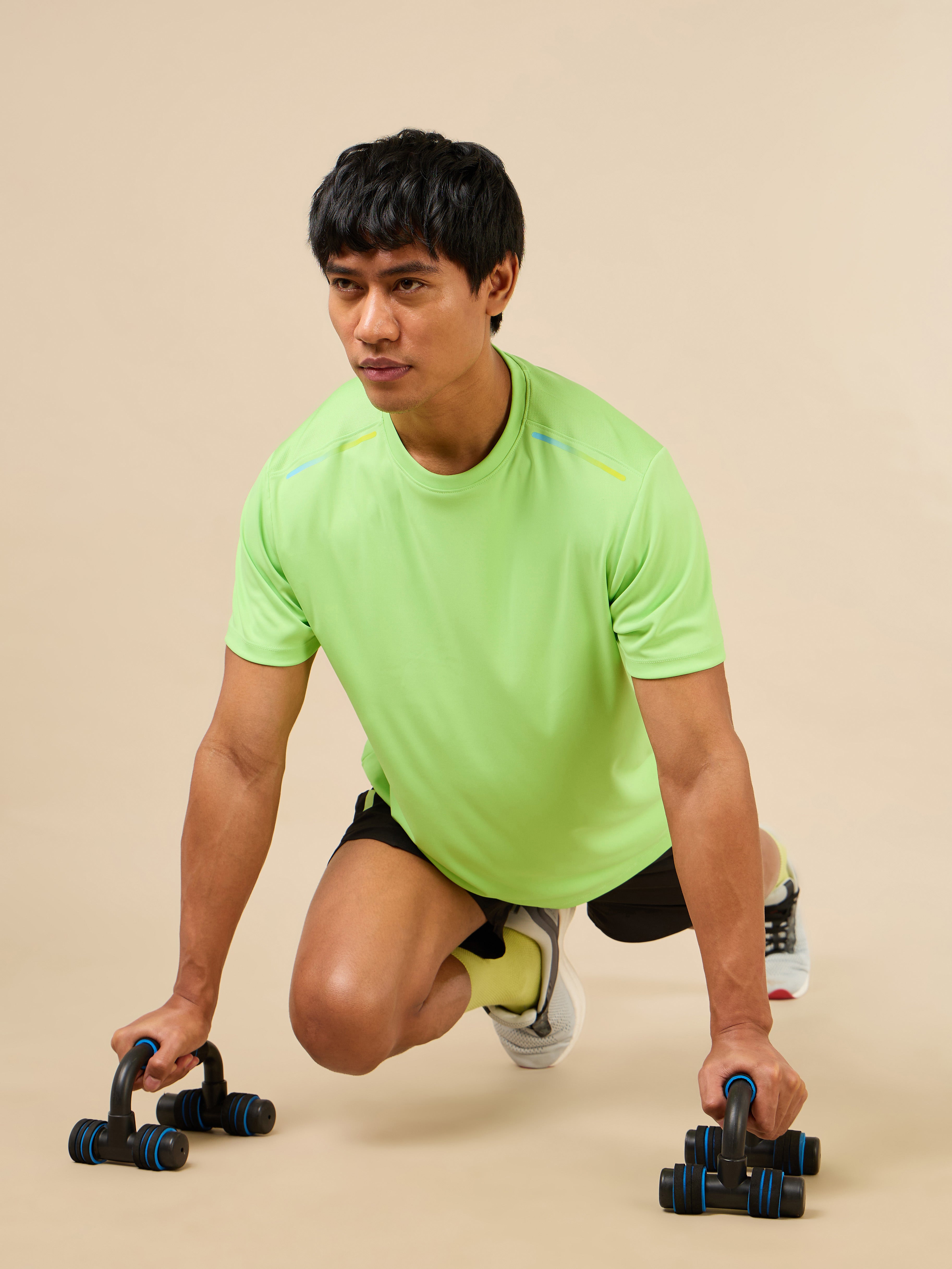 Men's All Round Green Workout T-shirt