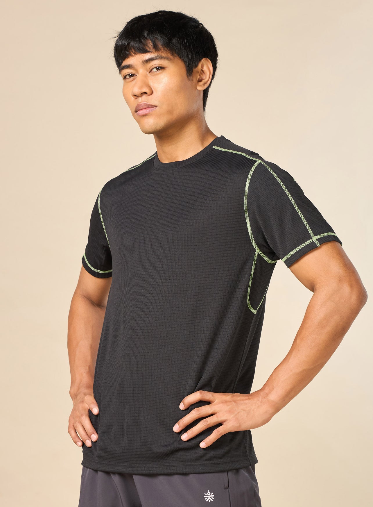 Men's 360 Degree Performance Black T-shirt