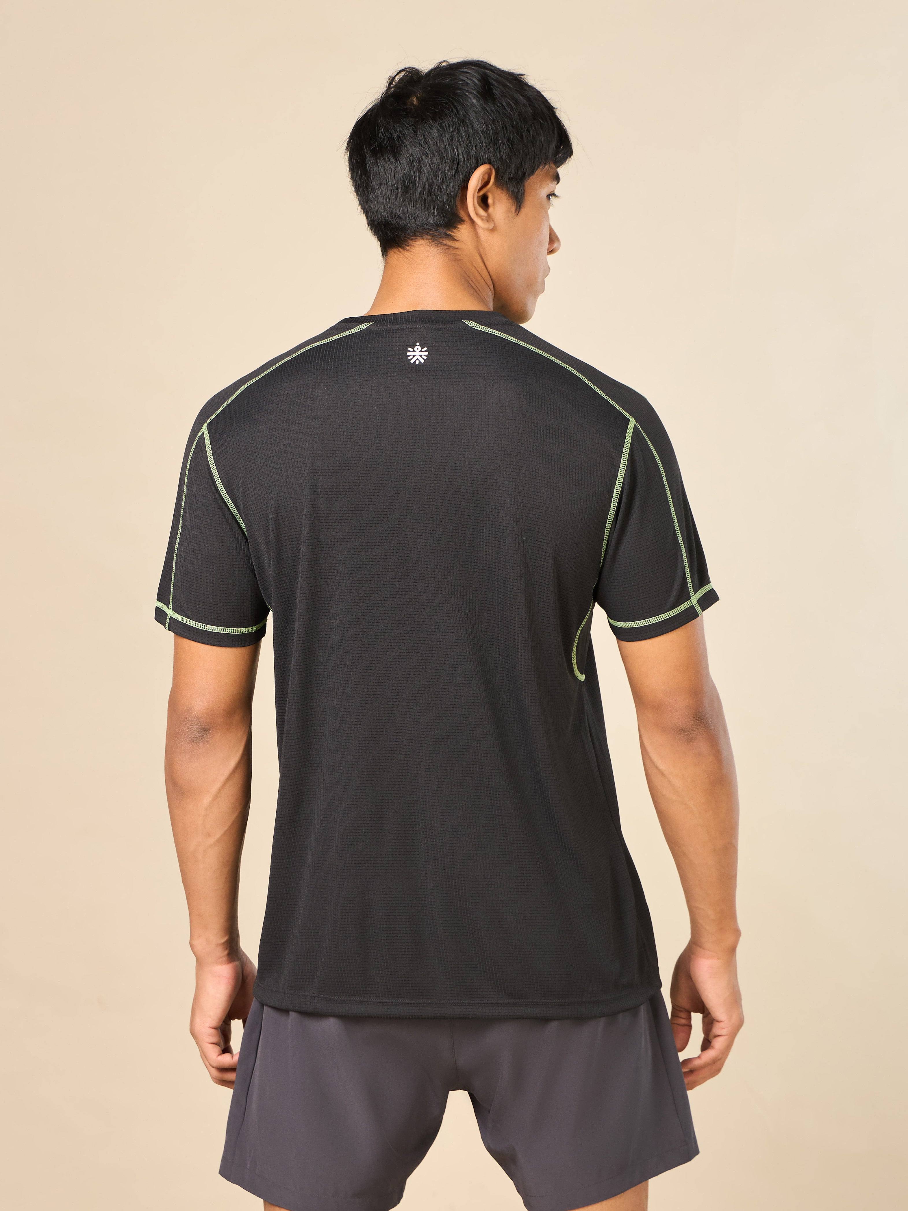 Men's 360 Degree Performance Black T-shirt