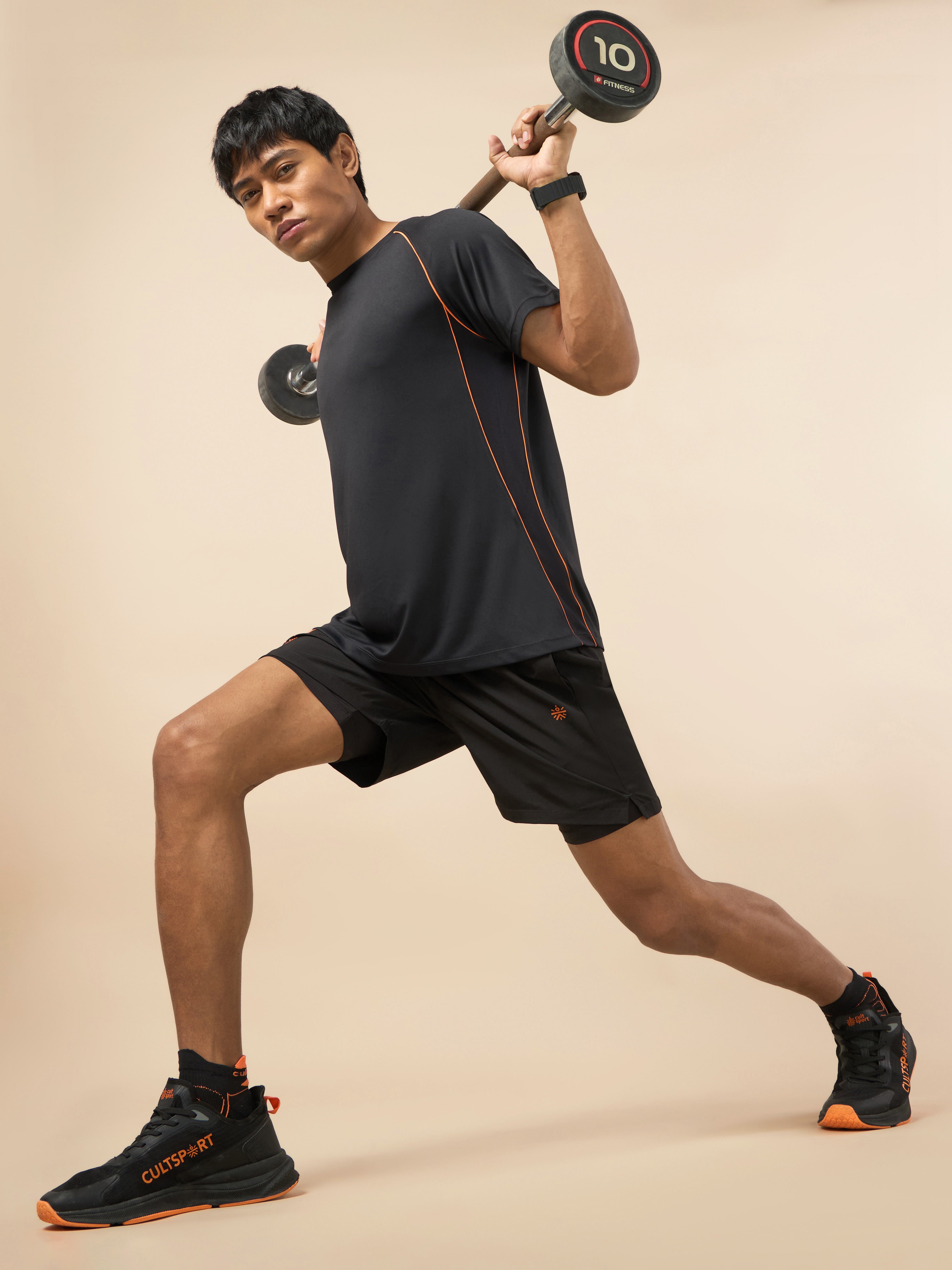 Men Black HIIT Elevate Training T-shirt