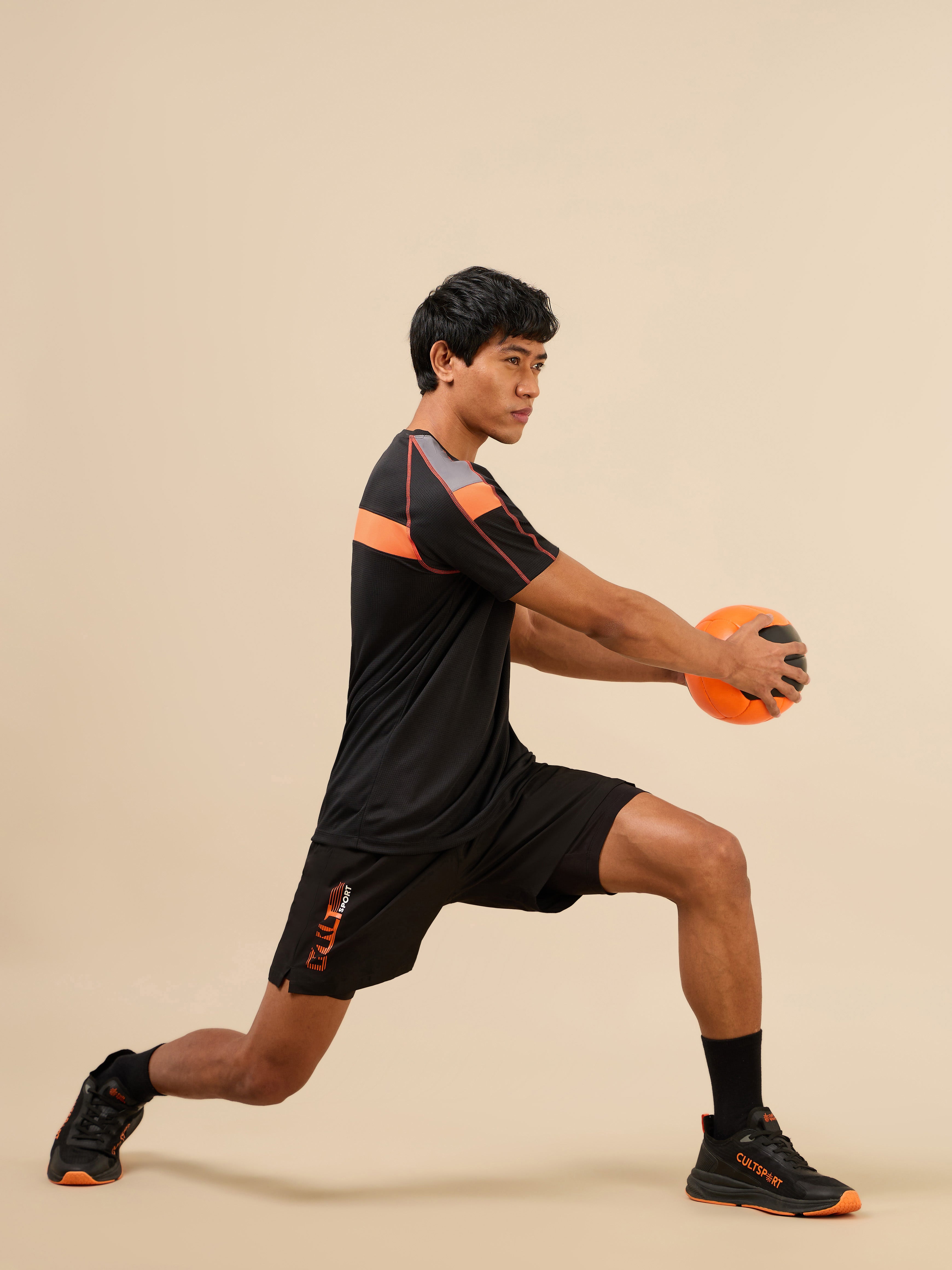 Men's All Format Black High Performance T-shirt