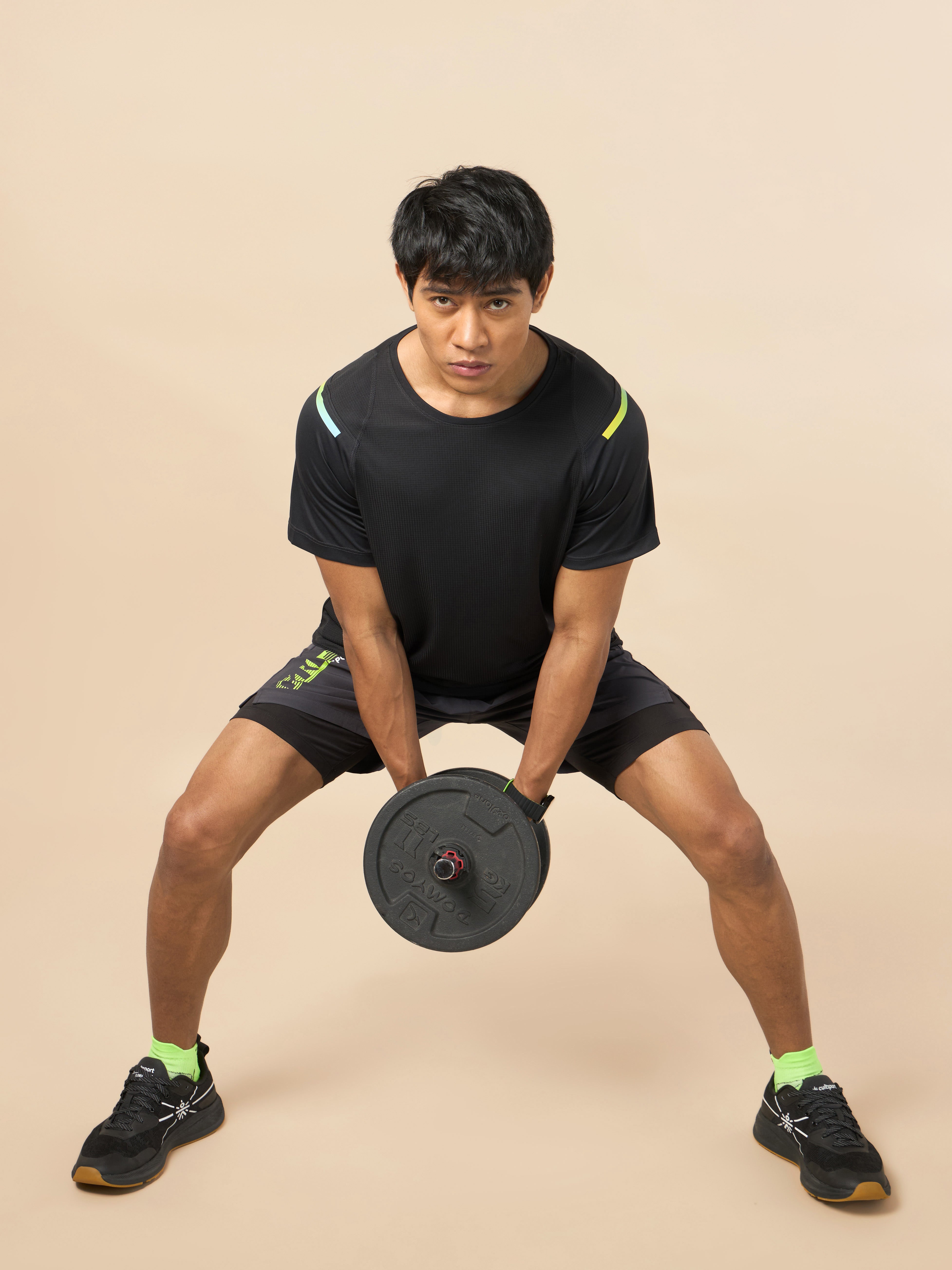 Men's Black Ergonomic Training T-shirt