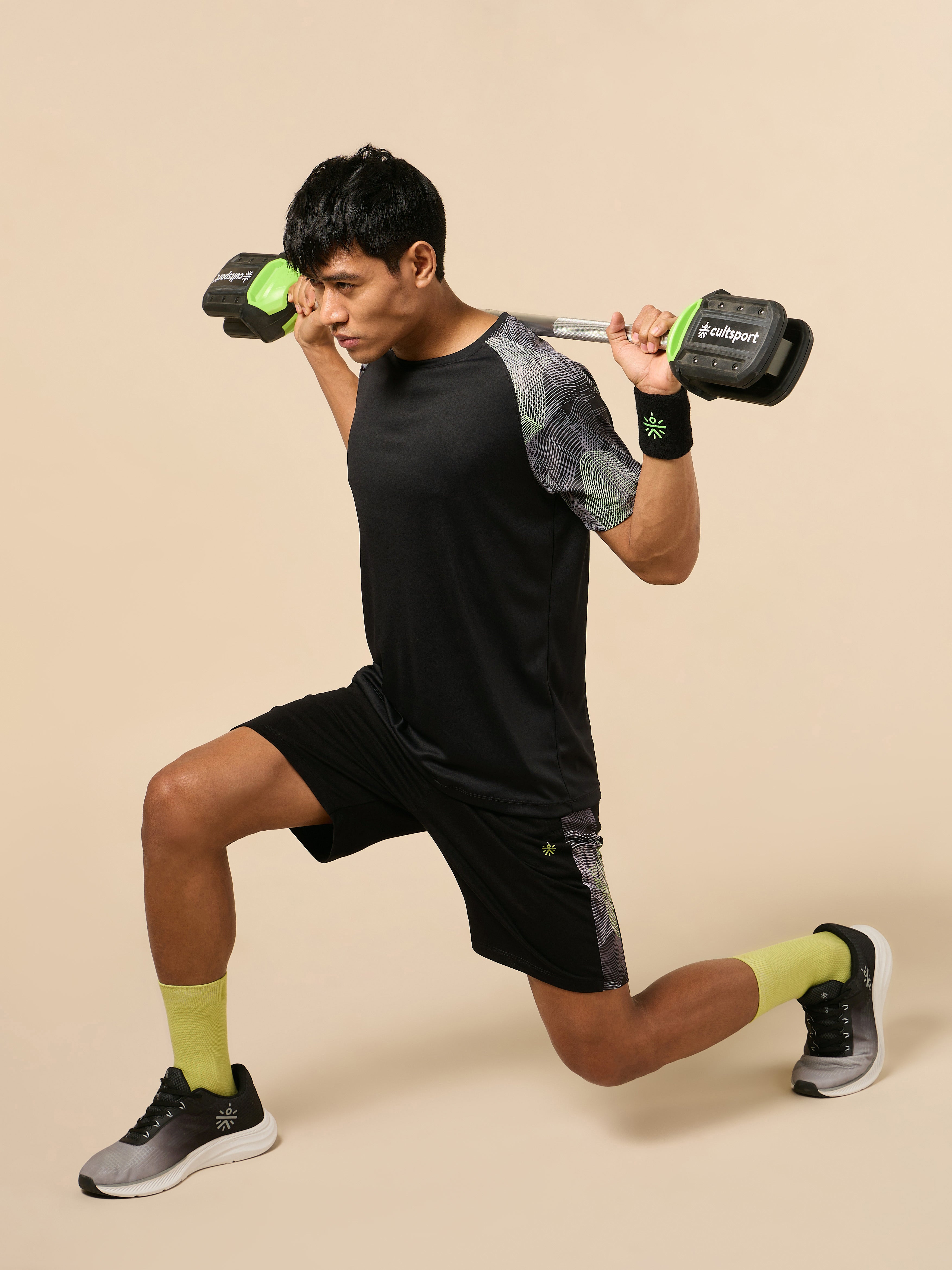 Men's Black High Impact Training T-shirt